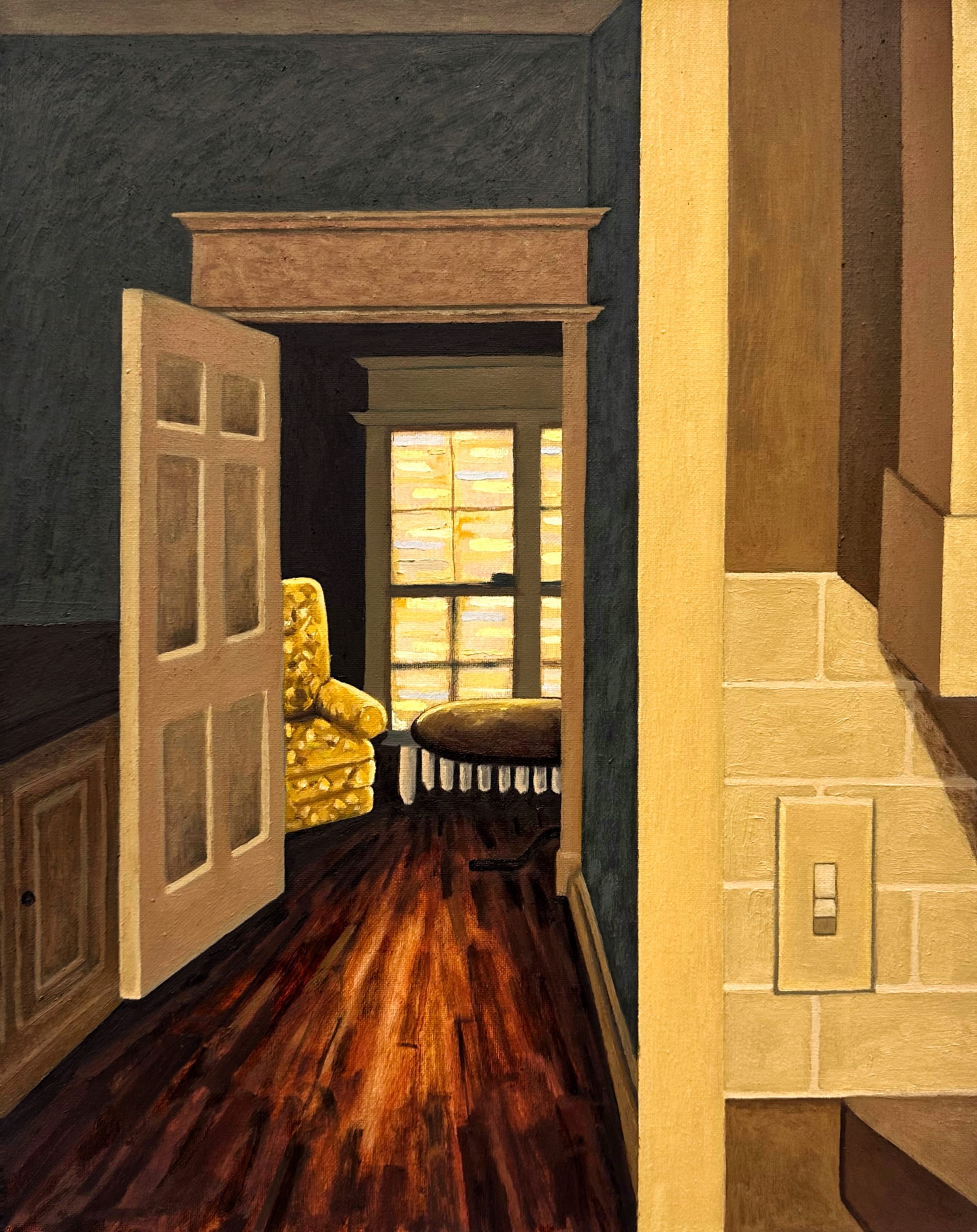Interior/oil on canvas/20"x16"/December 2025
