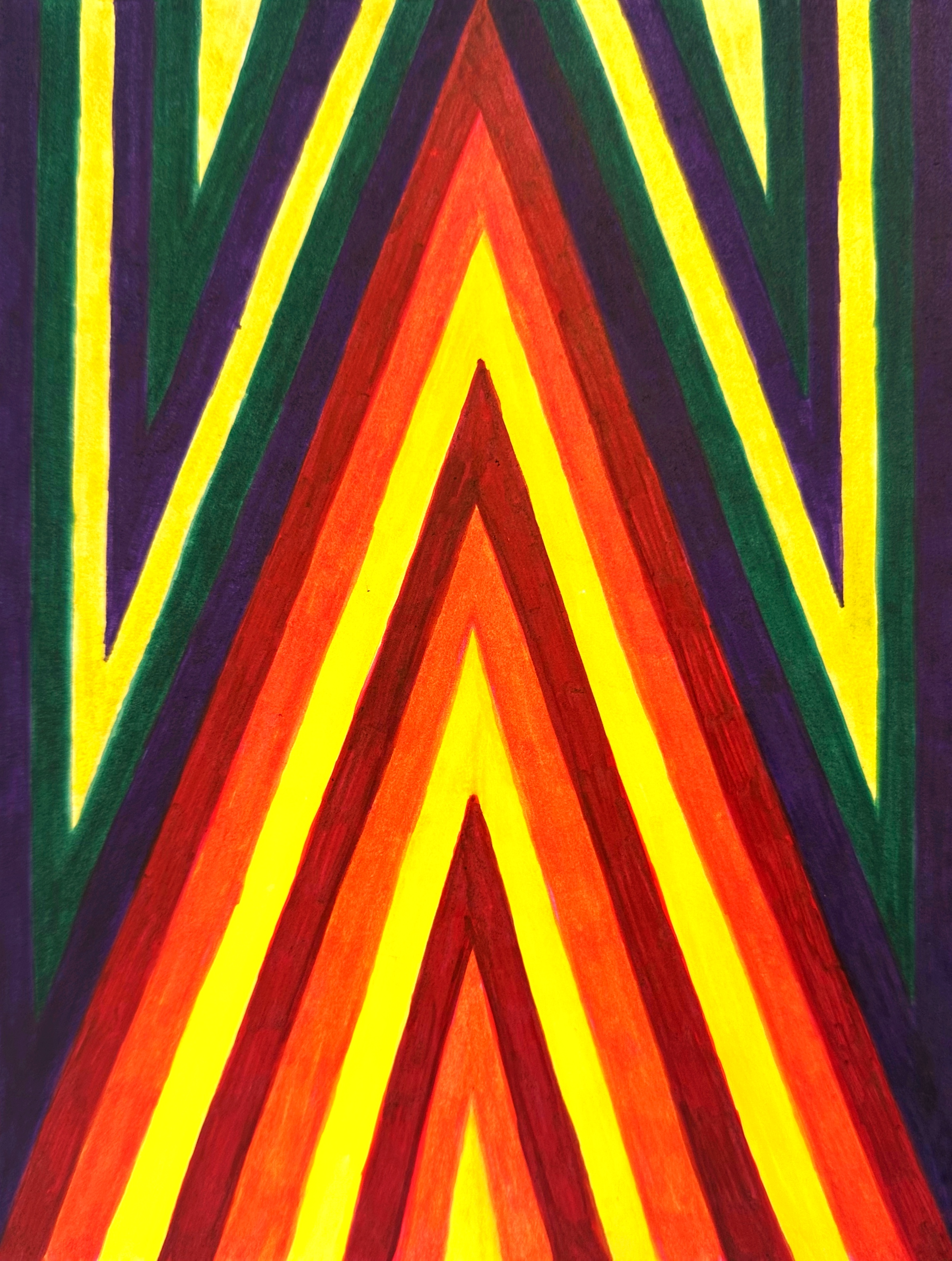 Untitled/brush marker on paper/8"x6"/April 2026