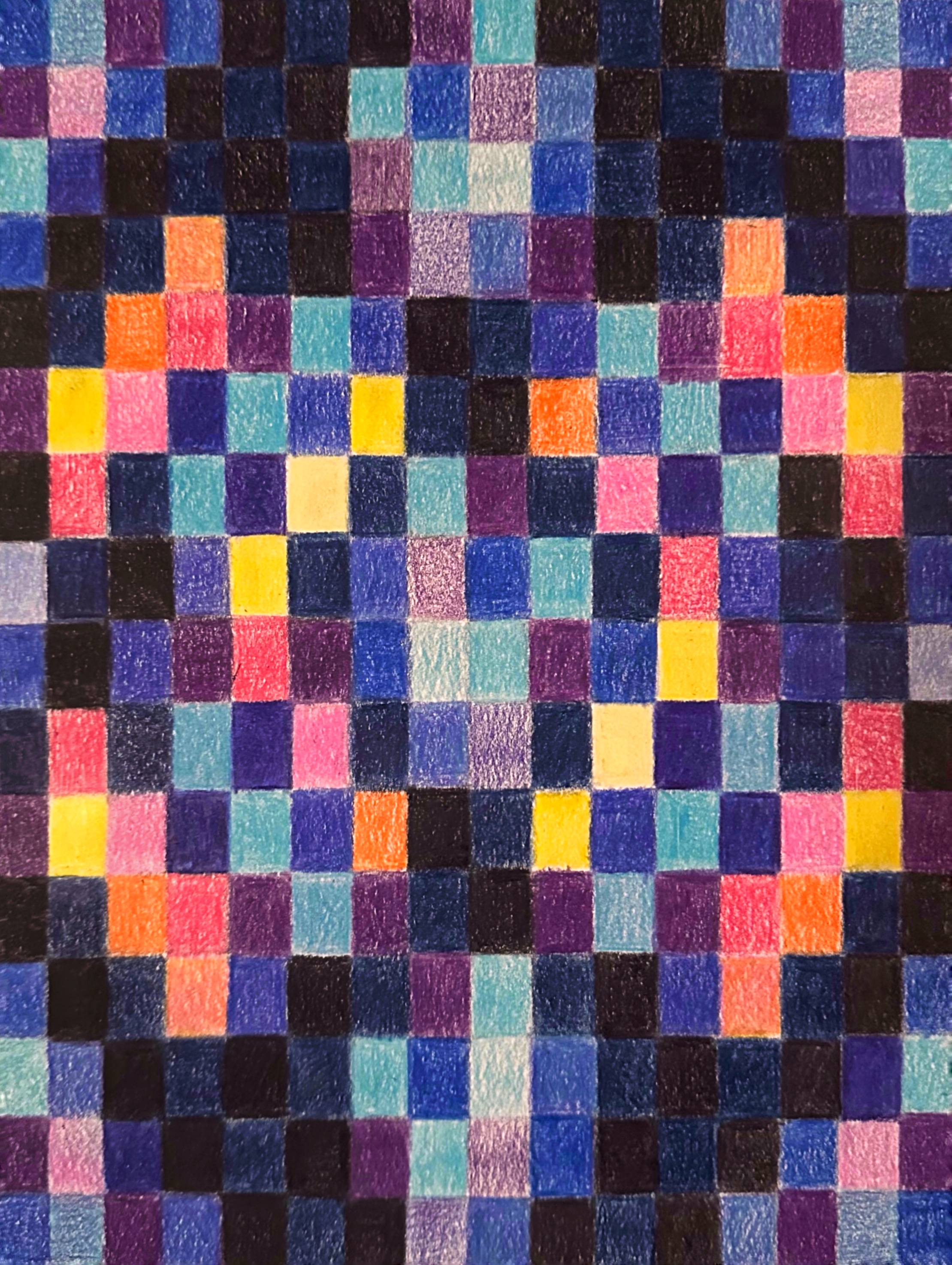 Untitled/colored pencil on paper/12"x9"/August 2025