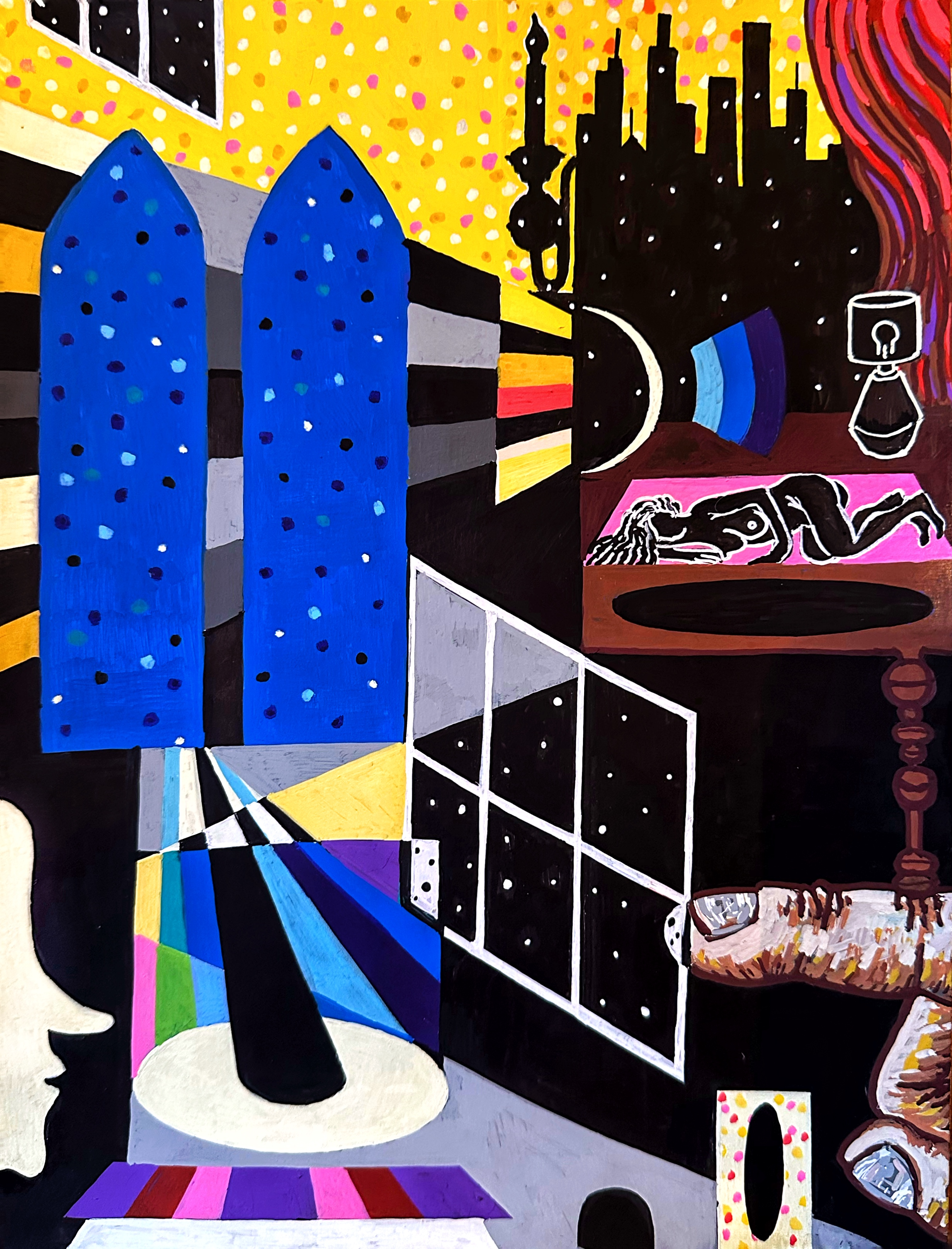 Analysand/posca markers on bristol paper/12"x9"/November 2024