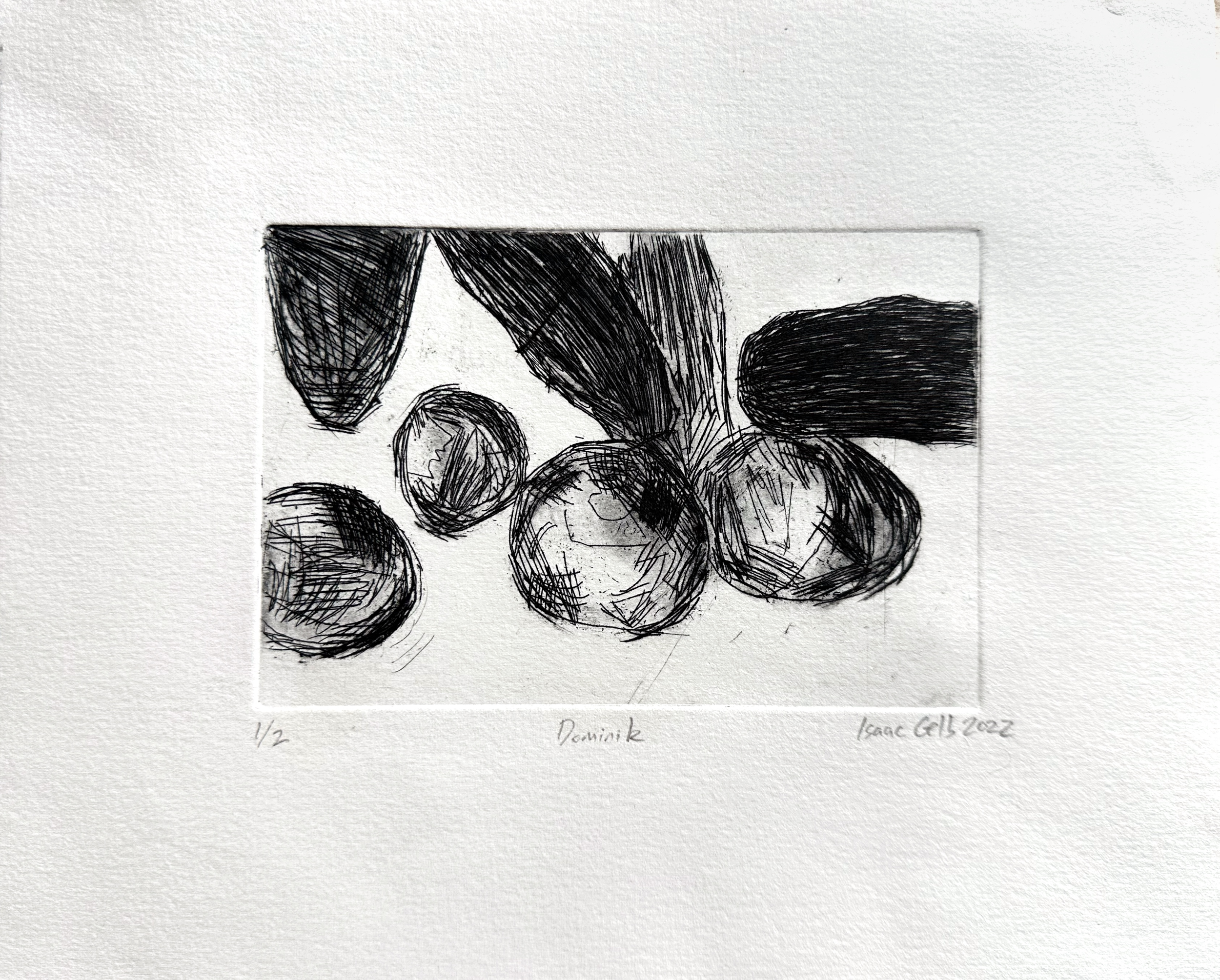 Dominik/copper etching/4" x 6"/fall 2022
