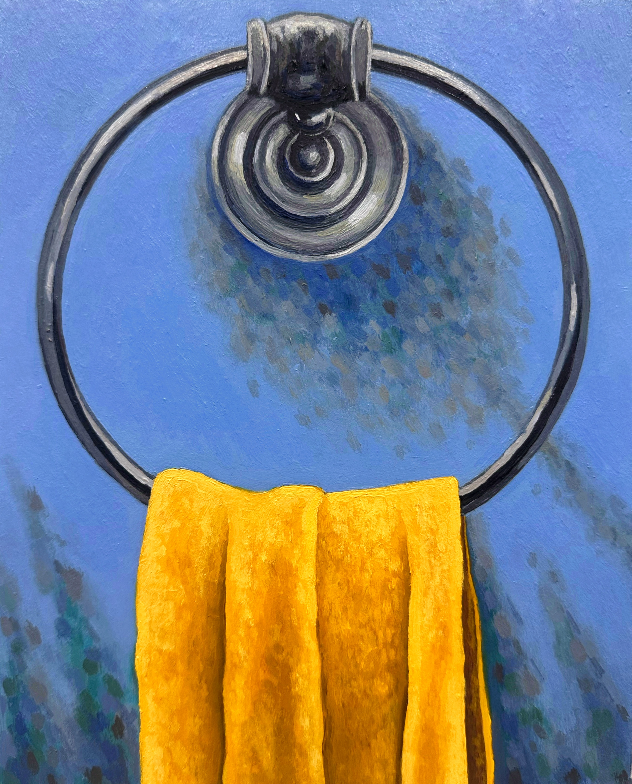 Yellow Towel/oil on wood panel/10"x8"/August 2026