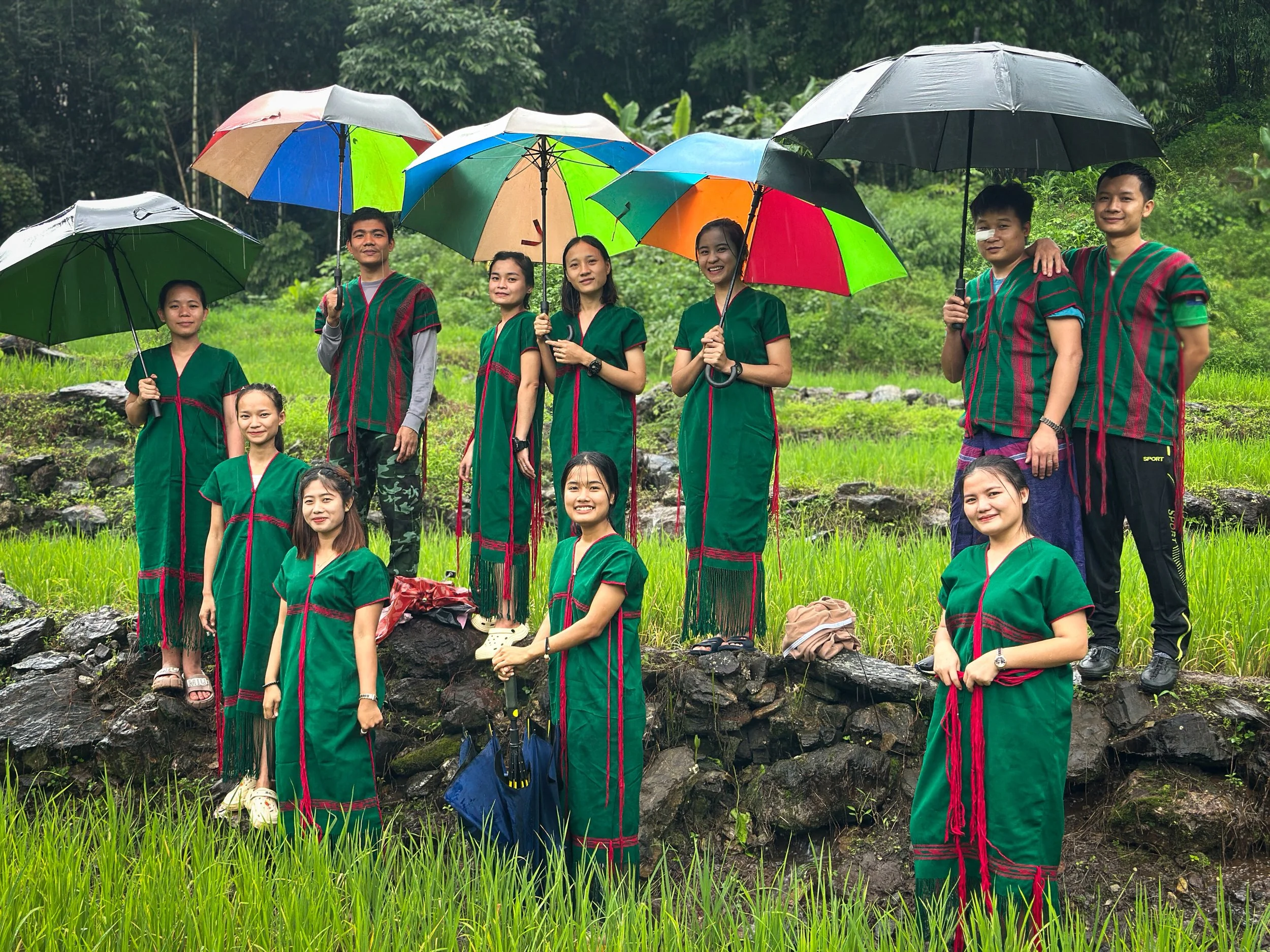 Physician Associate students at Rain Tree Clinic