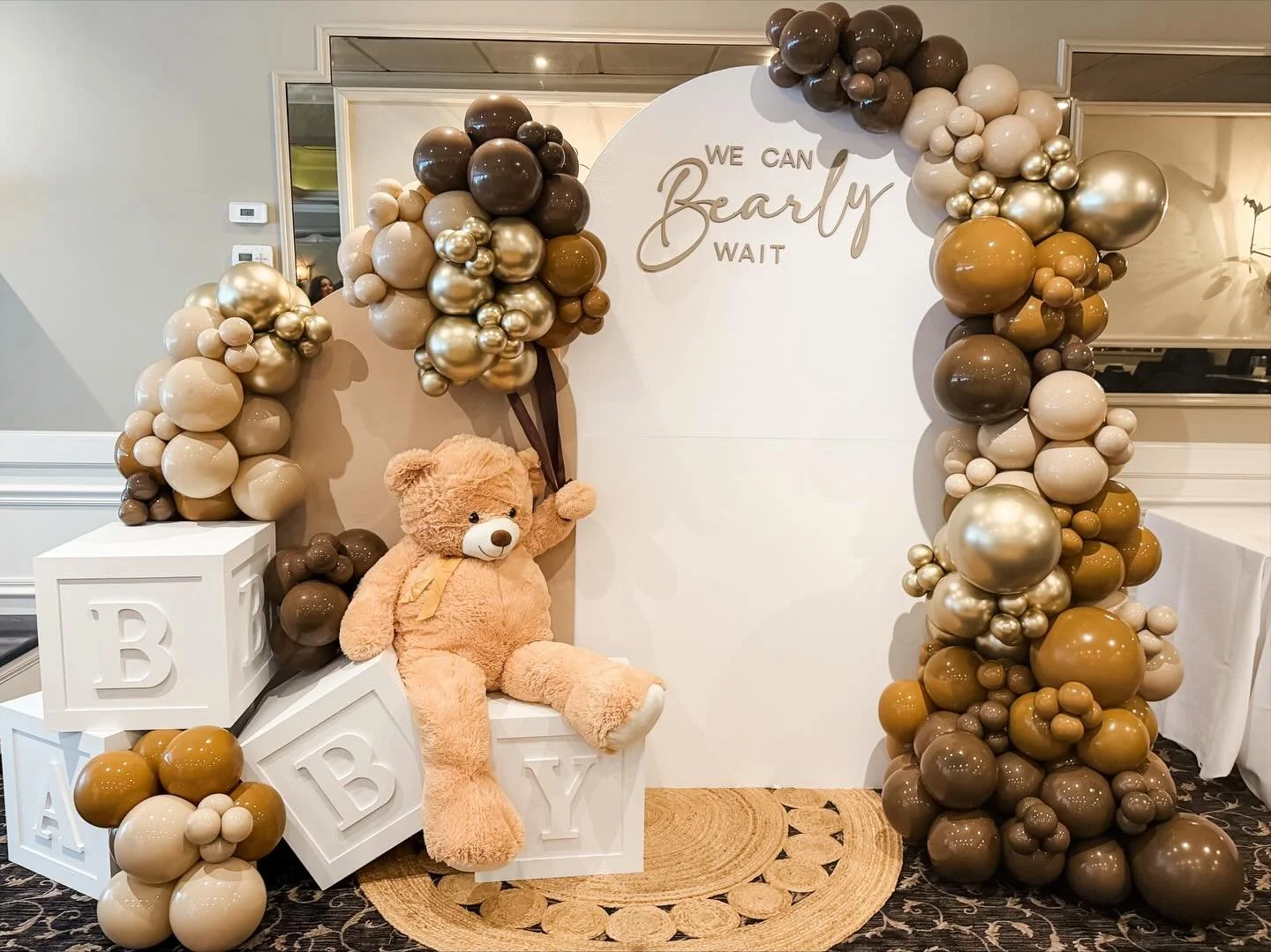 Every detail styled with love for the tiniest guest of honor 🧸🤎

From the neutral palette to the sweetest teddy accents, this setup was pure baby shower perfection.

#njballoons #babyshowerideas #babyshowerdecor