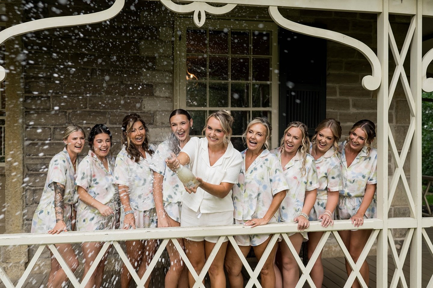 Popping into wedding day bliss like&hellip; 🍾🥂

There&rsquo;s nothing quite like those joyful, champagne soaked moments with your bridal party before the ceremony begins.

Your wedding day starts long before you walk down the aisle, and every momen