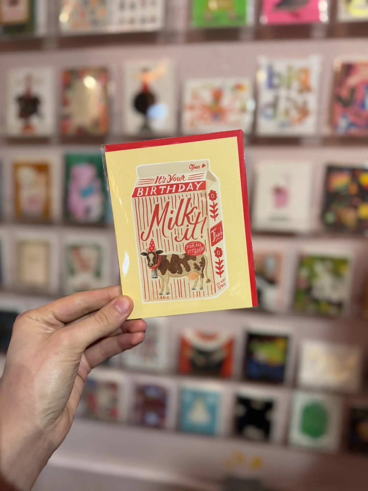 Have you seen our card wall? It&rsquo;s got all the options for any special occasion coming up! We got ones for our pickle girls, our vintage girls, our newlyweds, &amp; so much more!