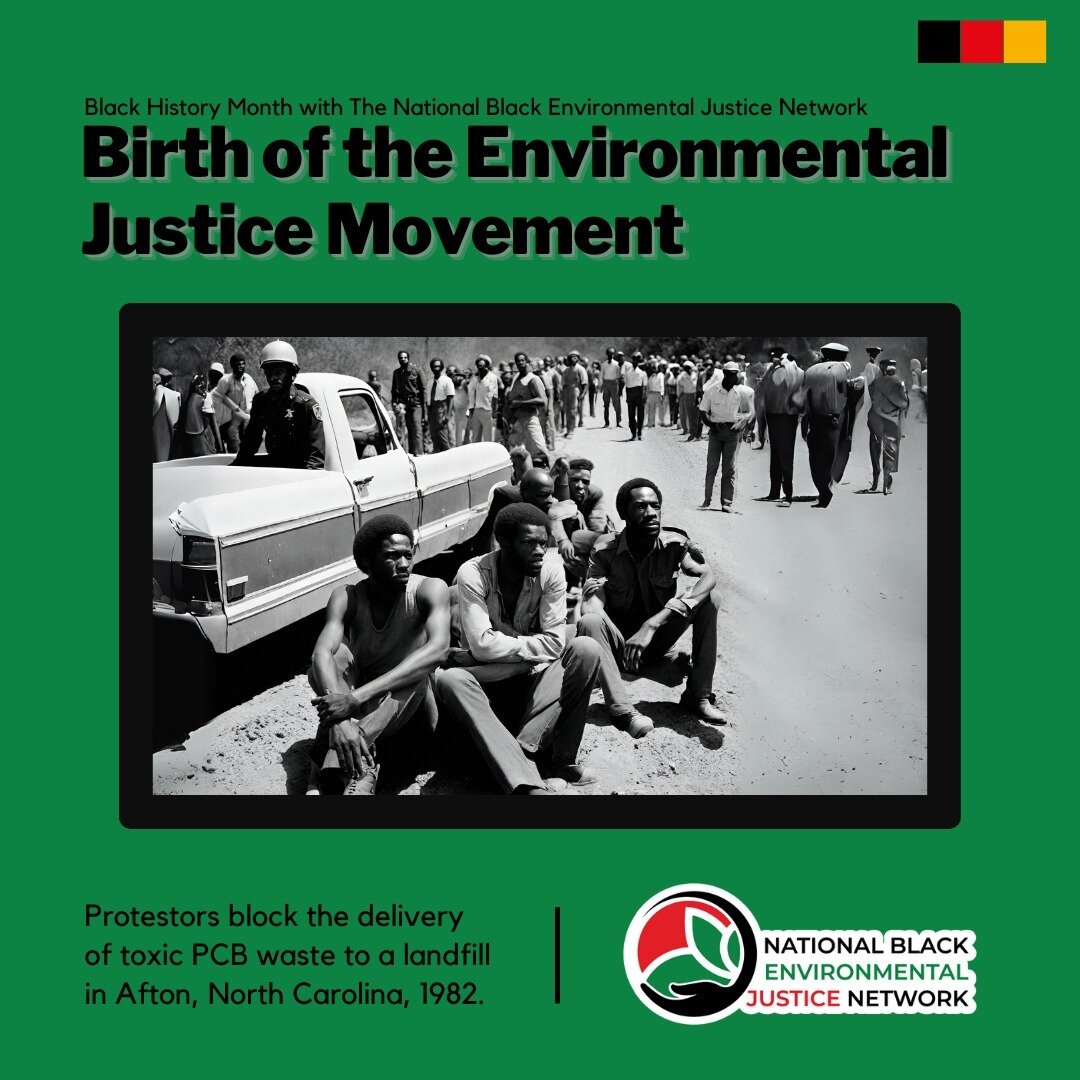 What better way to start Black History Month than to highlight the birth of the Environmental Justice Movement. Many Civil Rights activists were involved in the beginning of this movement but community members have always carried it. 

Comment below 