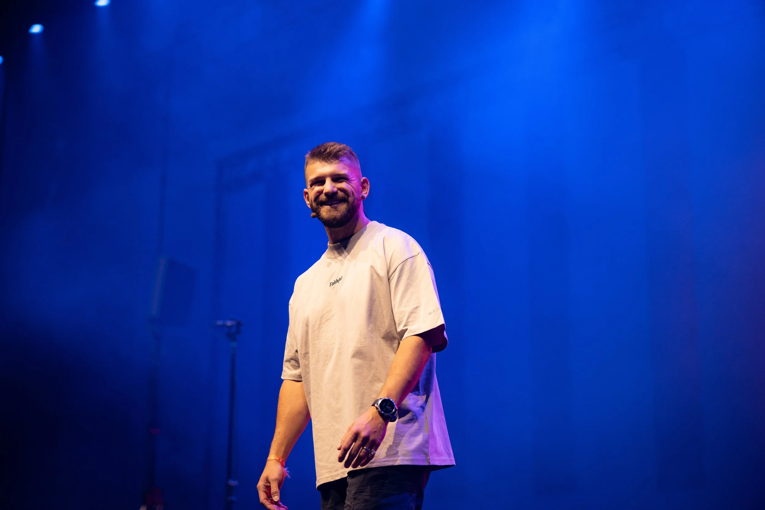 Tim Uffindell leading at the International Soul Children Festival in Oslo, May 2025