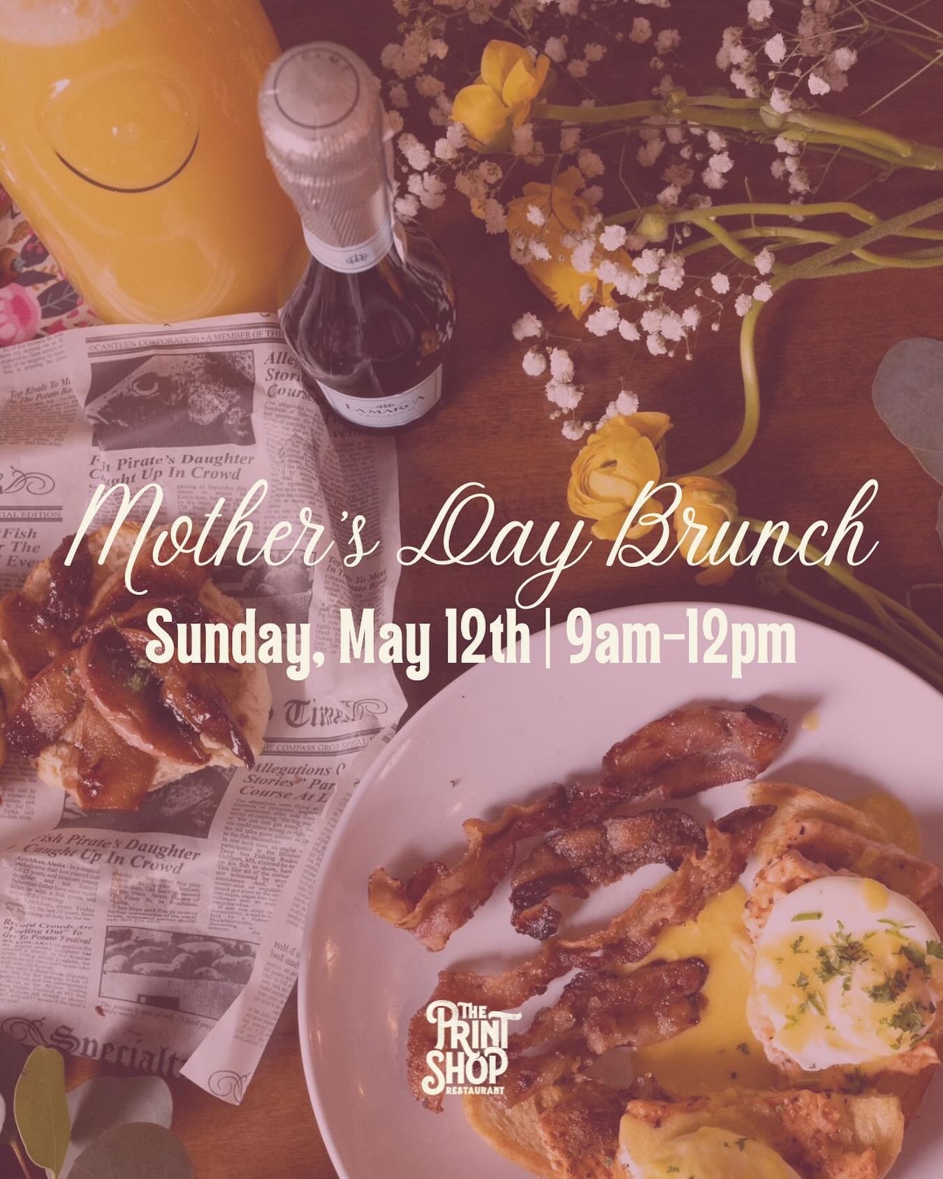 Mother&rsquo;s Day is just over two weeks away!! We can&rsquo;t wait to host you &amp; the special moms in your life for a special Mother&rsquo;s Day Brunch on Sunday, May 12th from 9am-12pm 💛 Check out our stories for the exclusive Mother&rsquo;s D