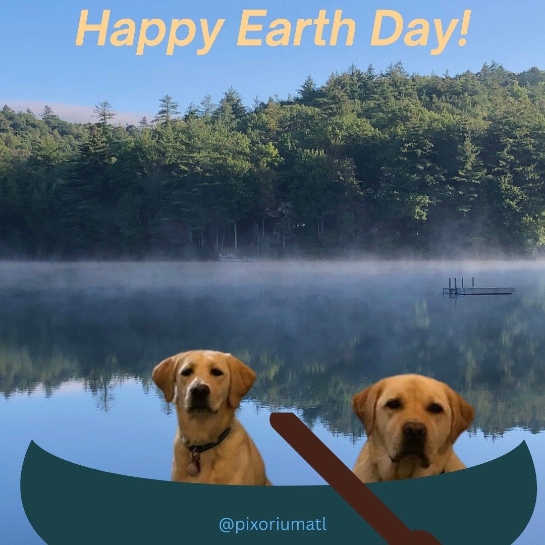 Happy Earth Day from Moxie and Munson and all of us here at Pixorium! ⁠
⁠
We hope you get a chance to commune with nature today and show our planet some love!⁠
⁠
#dogsofinstagram #earthday #earth #pixorium #pixoriumatl