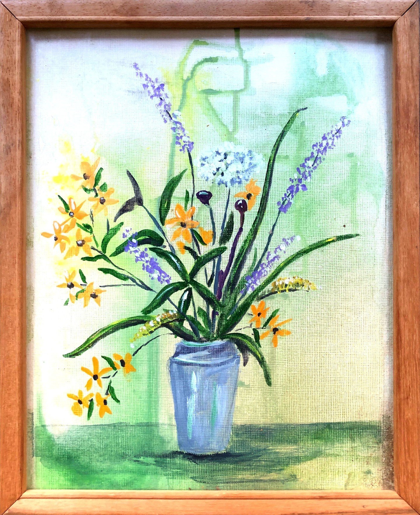 A photo story book can contain so much more than family photos! How about images of artwork? This piece was painted by a client and her grandmother. It represents a childhood memory of a long-ago moment of shared creativity and is now immortalized in