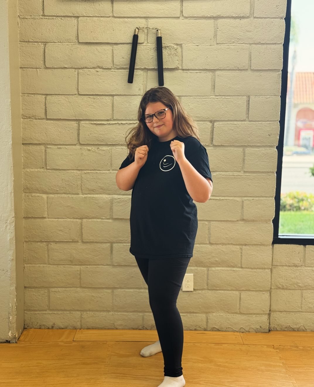 SAY HELLO TO EMMA👋Our newest student at Premier!🥋 

 Emma loves Martial Arts🤩 her favorite kick is the double kick. Shes a big fan of art and is really good and drawing eyes👀✍️ Welcome Emma to Premier Martial Arts Academy 💪🏽
