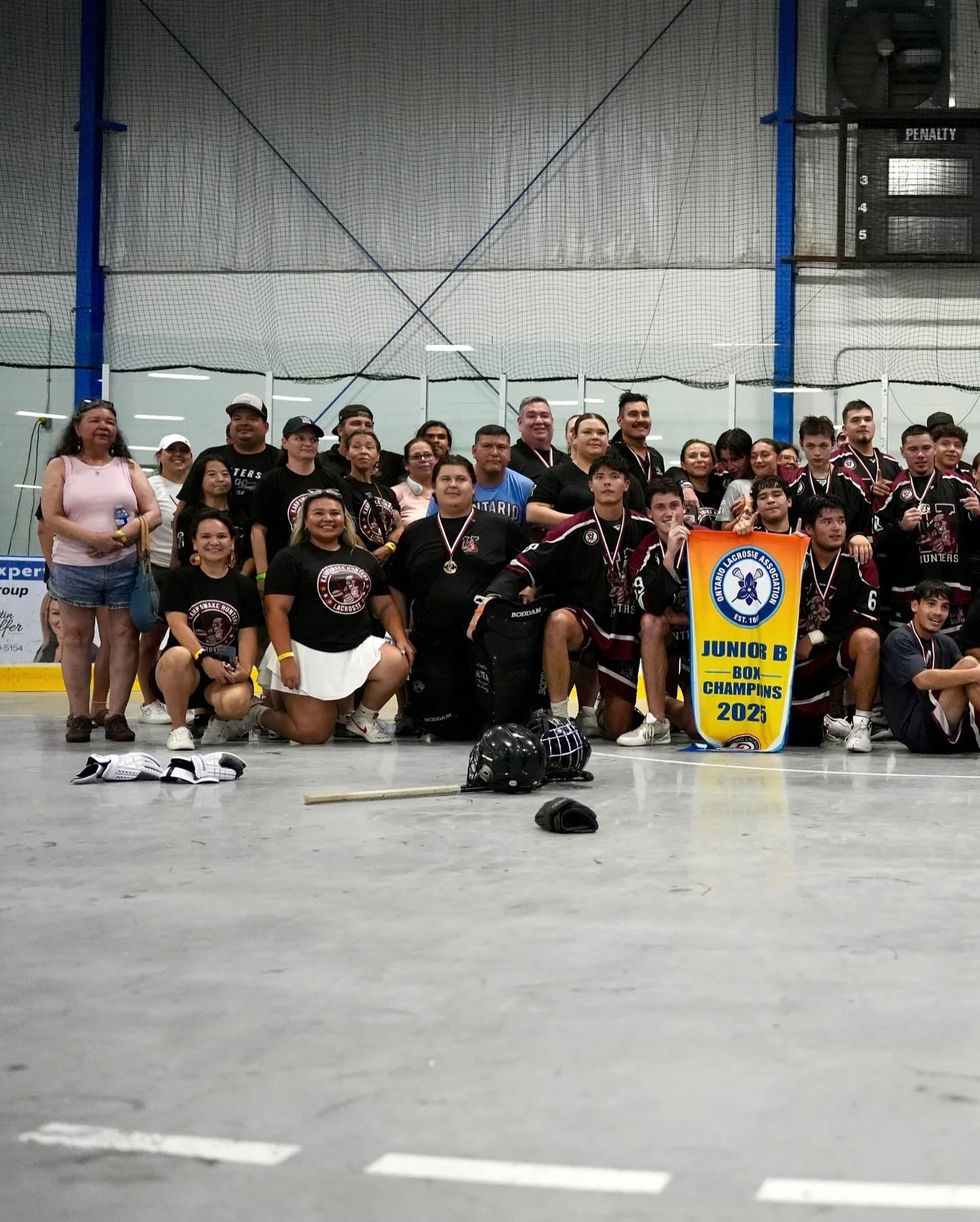 Congratulations to your 2025 Ontario Junior B Champions &mdash; Kahnawake Hunters 🏆