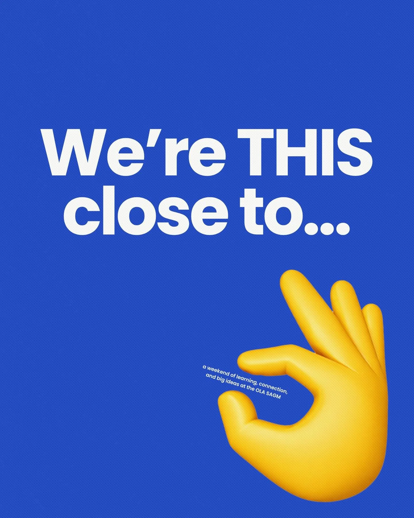 We&rsquo;re this close to a weekend built for volunteers like you 🤏

If you&rsquo;ve never attended the Ontario Lacrosse Semi Annual General Meeting (OLA SAGM) before &mdash; this is your year.

Join us February 27&ndash;28, 2026 at the Delta Hotels