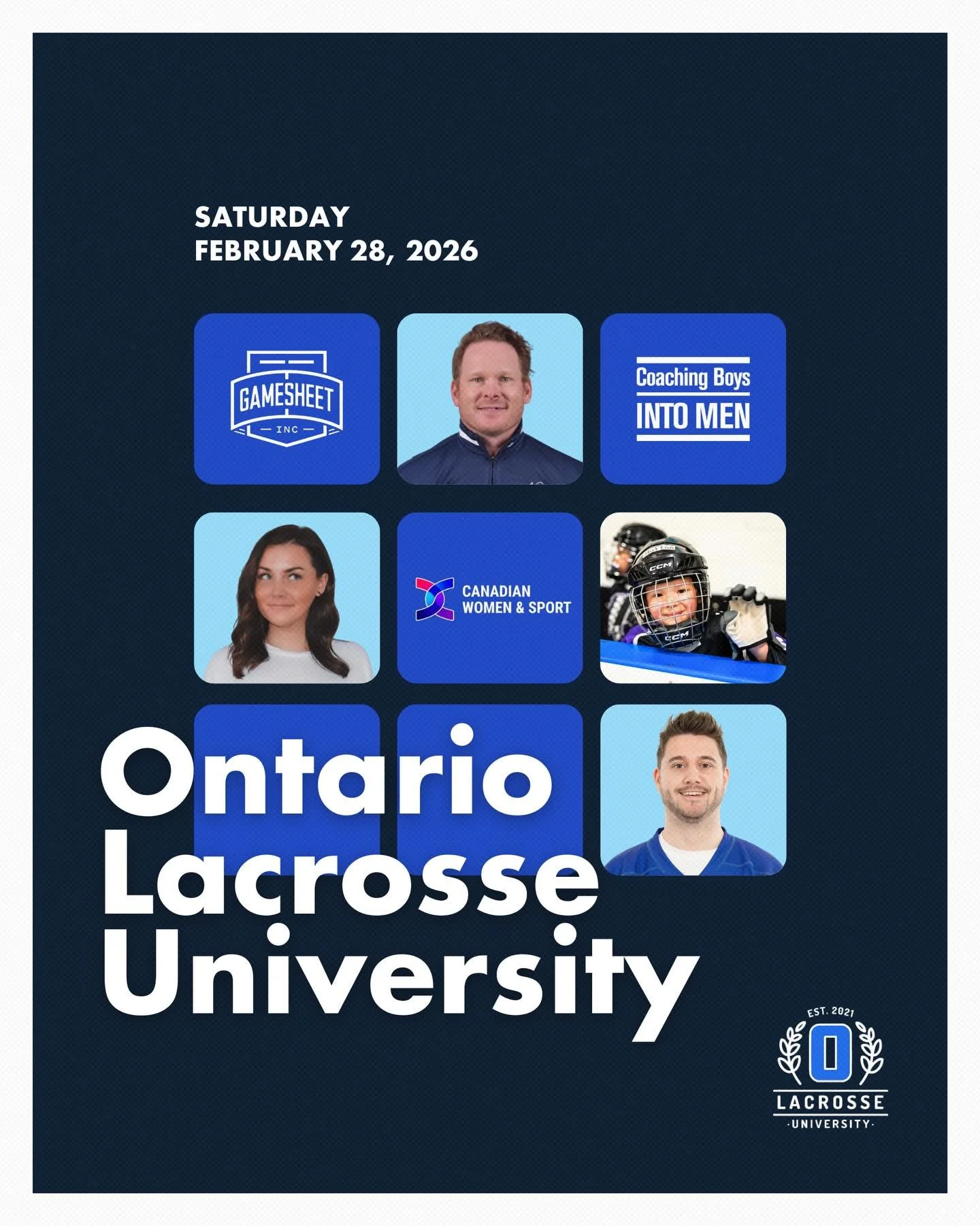 The Ontario Lacrosse University lineup is set 🎓🥍

This Saturday at the OLA Semi-Annual General Meeting, volunteers from across the province will come together for a full day of professional development sessions designed to strengthen clubs across O