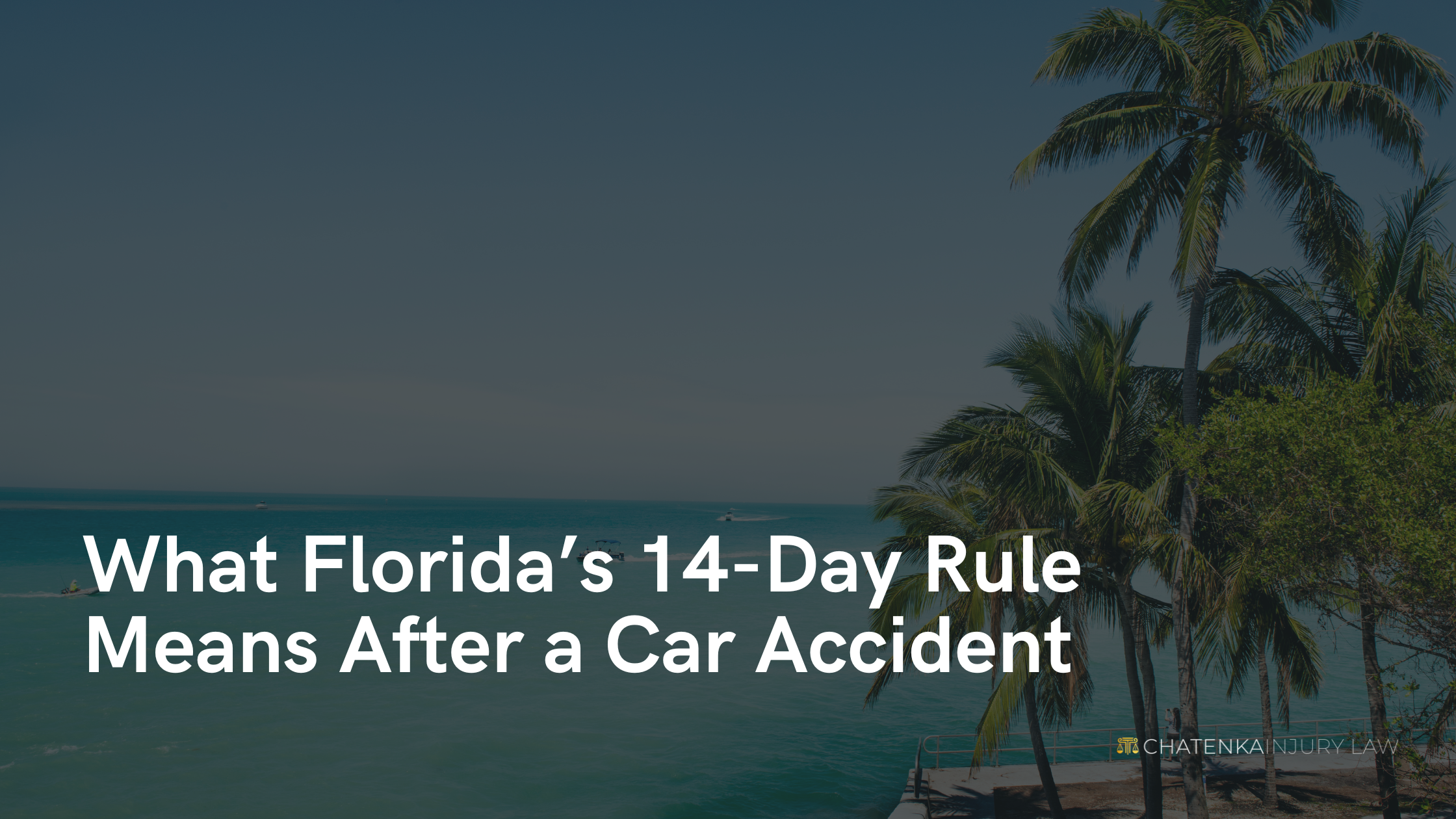 What Florida’s 14-Day Rule Means After a Car Accident