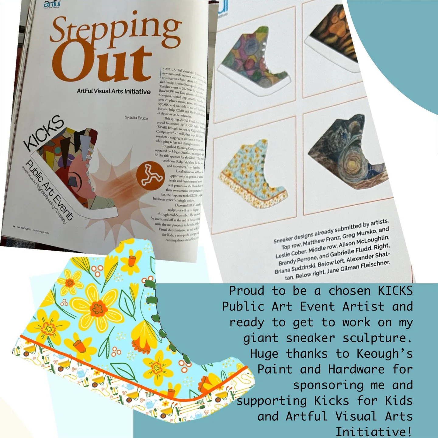 Find out more about this exciting event at 
https://www.artfulgives.org/kickspublicartevent/
https://www.instagram.com/artfulgives/
https://www.facebook.com/ArtFulGives
@keoughspaintandhardware
@colabellamedia
#KPAEaroundtown
#KPAE
#ArtFulVisualArtsI