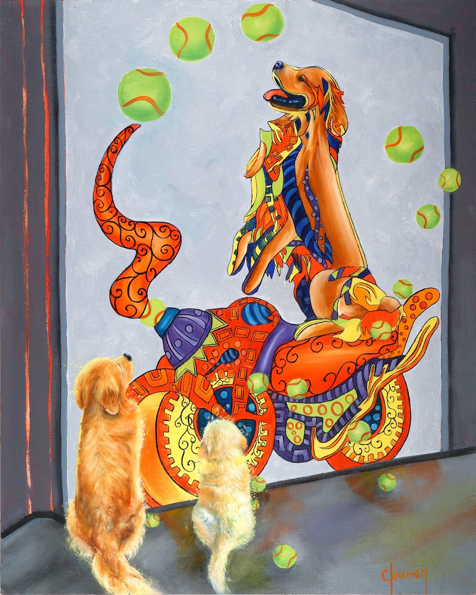 Outdoor Museum - Ball Dogs