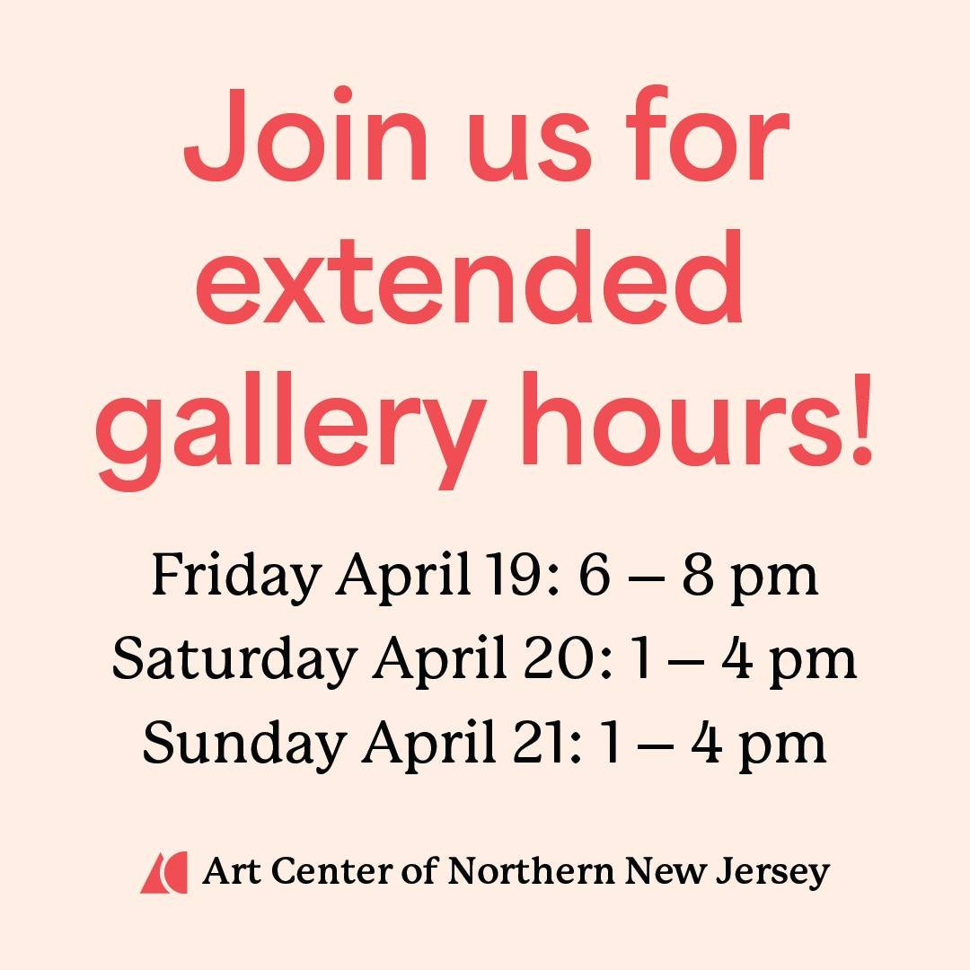 We will have extended gallery hours as part of the Garden State Art Weekend! Visit the Geltman Gallery at the Art Center any time this weekend:
Fri: 6-8pm
Sat: 1-4pm
Sun: 1-4pm

#artcenter #artschool #artshow #artgallery #njart #njarts #njartist