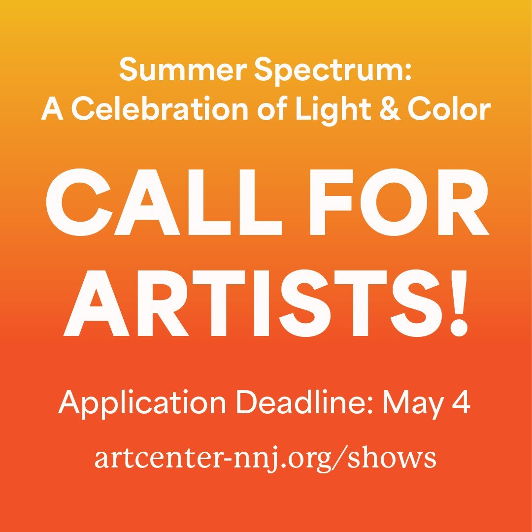 2 DAYS left to apply to our Summer Spectrum Juried Show! Apply online at artcenter-nnj.org/shows 

#njart #artshow #connecticutart #callforarts #callforartists #nyart #newyorkart

@morriscountyartists @njartassociation @artassociationofrutherford @fa