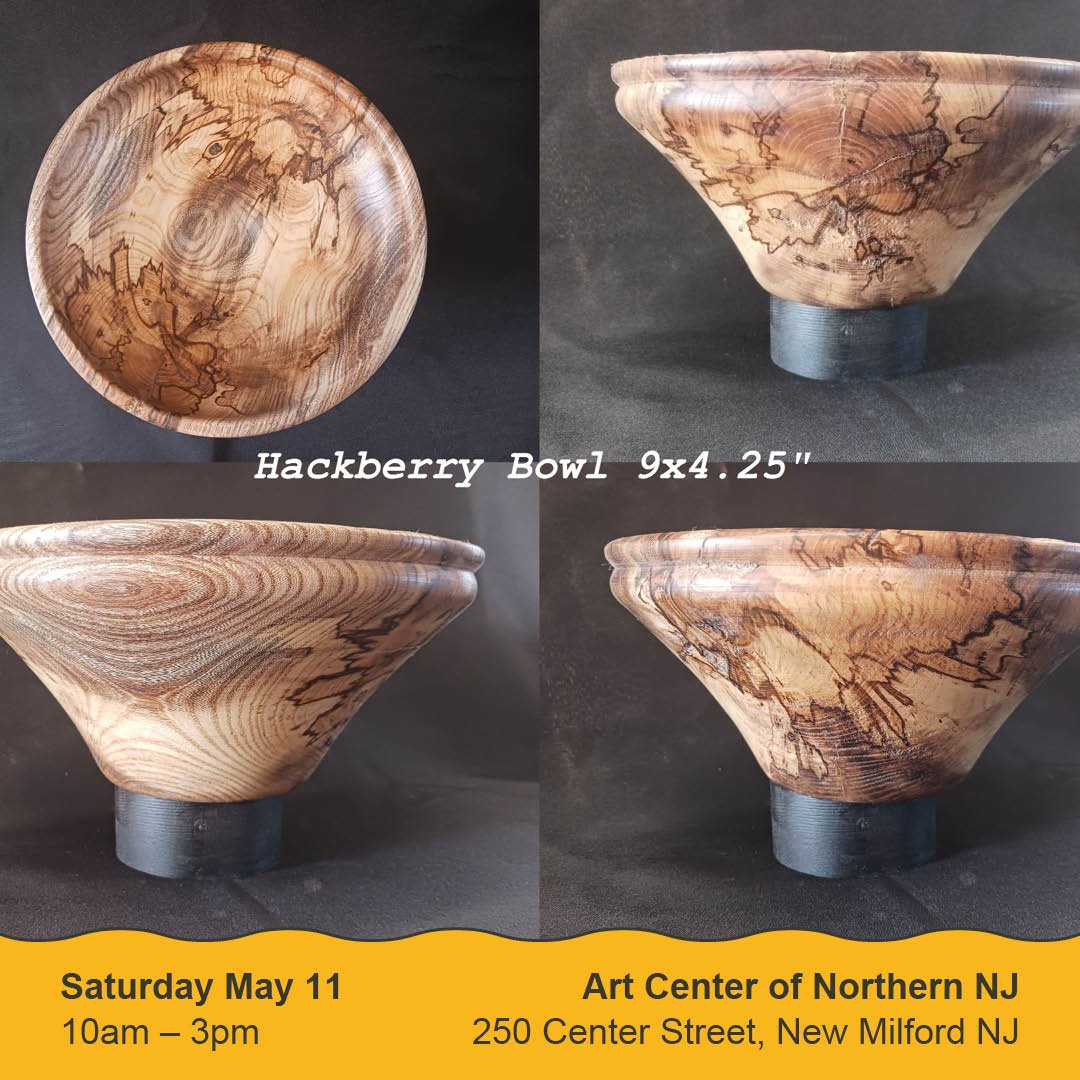 MAY 11 Vendor Spotlight: @jdblumenthal is retired, spending a few hours nearly every day at his wood lathe. He works almost exclusively with wood from local trees taken down for one reason or another, or simply wood that he finds on the ground. He th