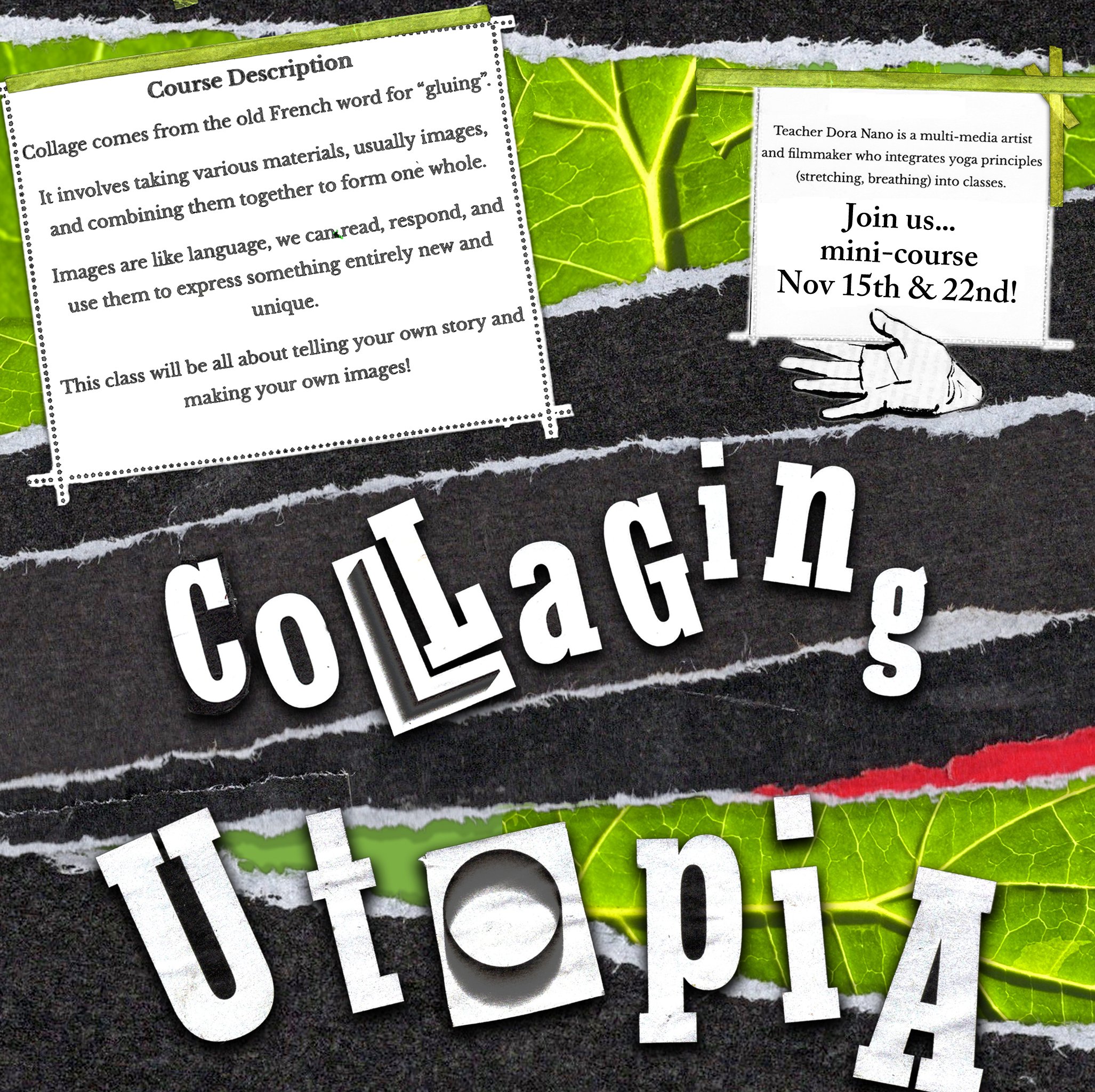 New for Kids!  Collaging Utopia... mini course