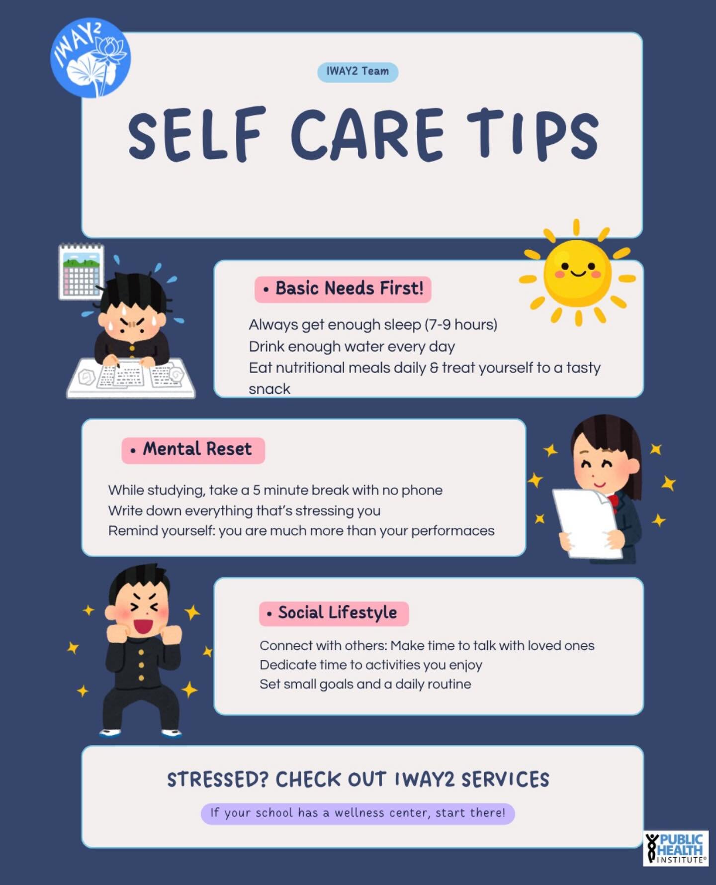 Happy spring everyone! 🌸💐 As exams are rolling up, we&rsquo;d like to share some self-care tips!