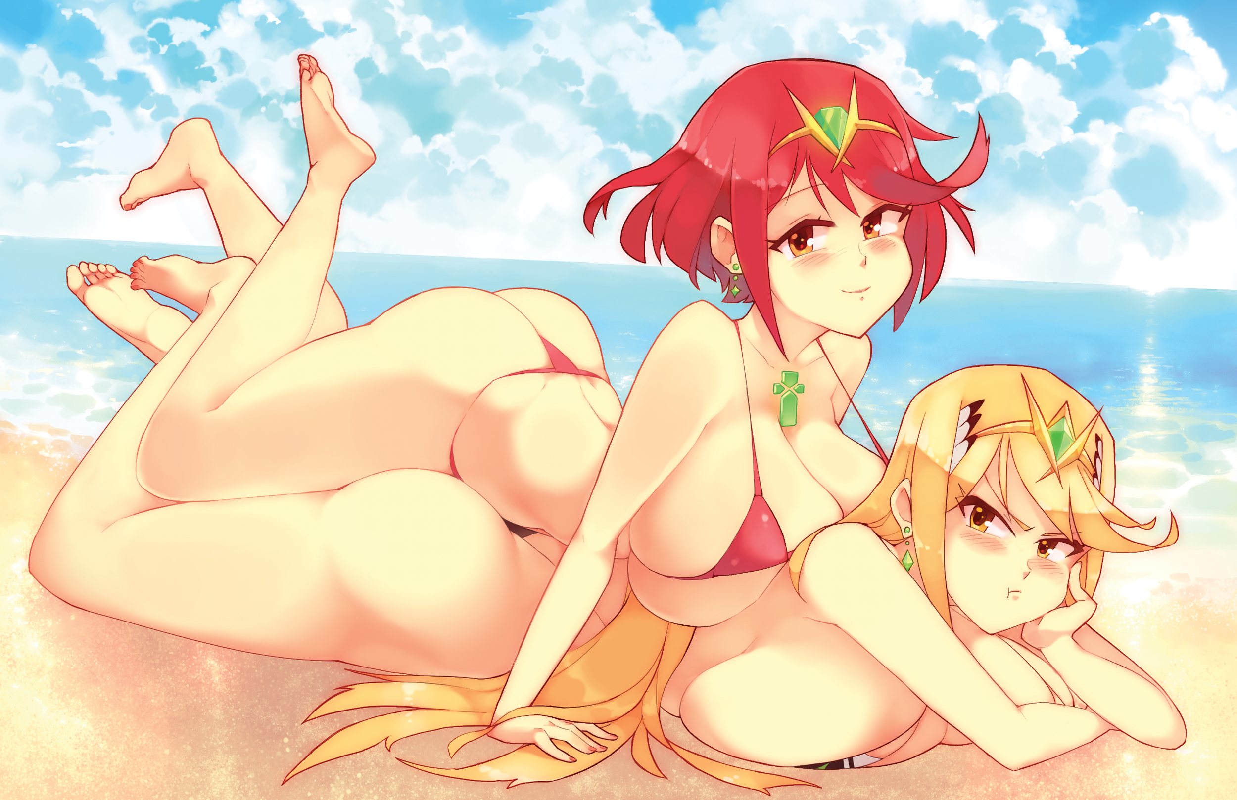 Bikini Pyra + Mythra | 17x11 Poster