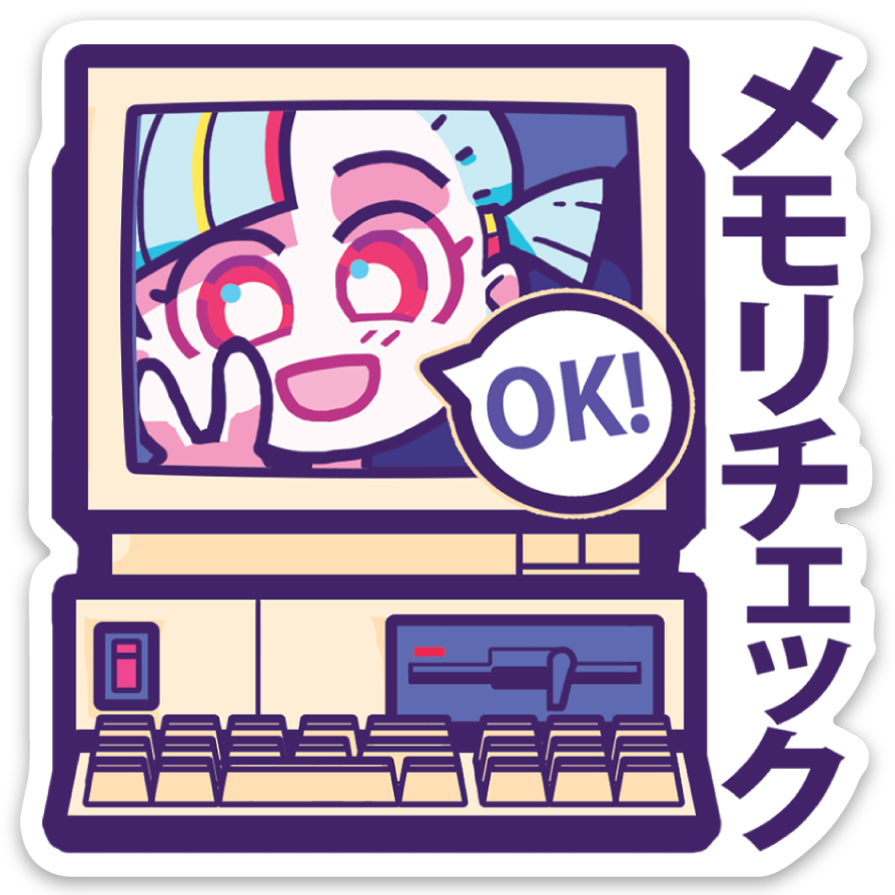Retro Memory Check | Vinyl Sticker