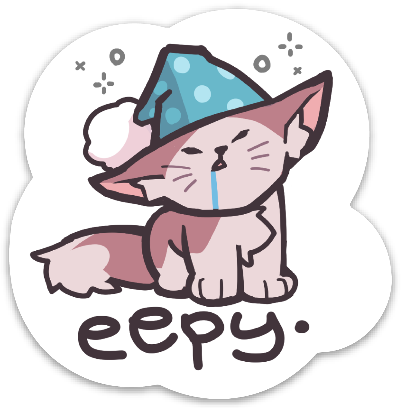 Eepy Cat | Vinyl Sticker