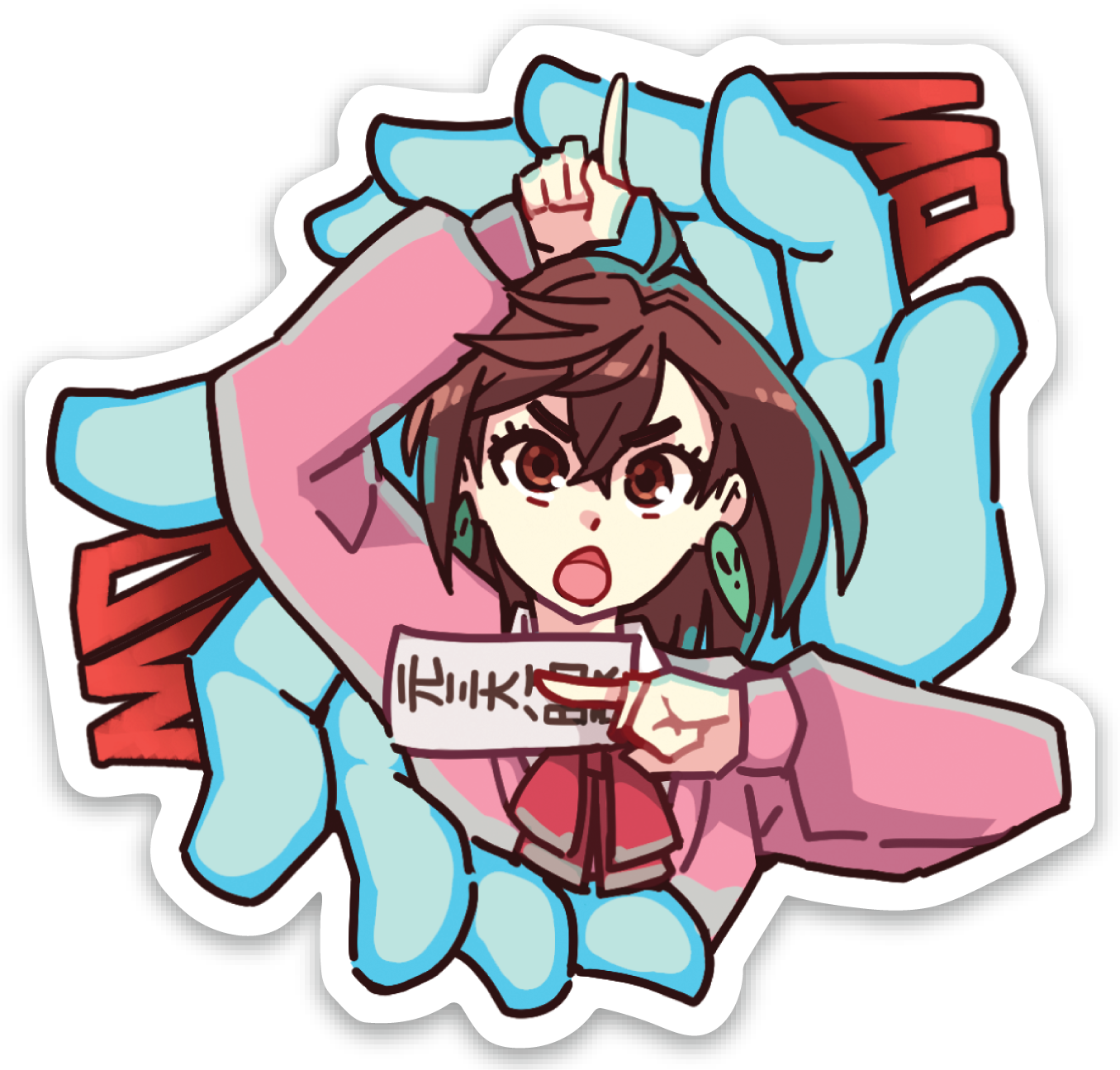 DanDaDan Momo | Vinyl Sticker