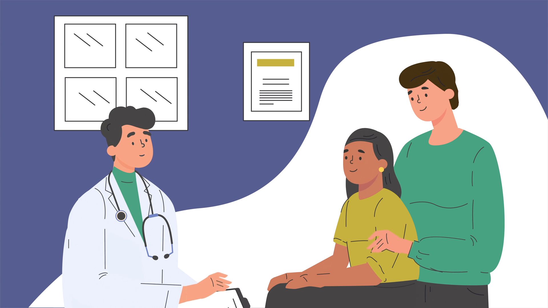 Medical scriptwriter drafting patient video narrative