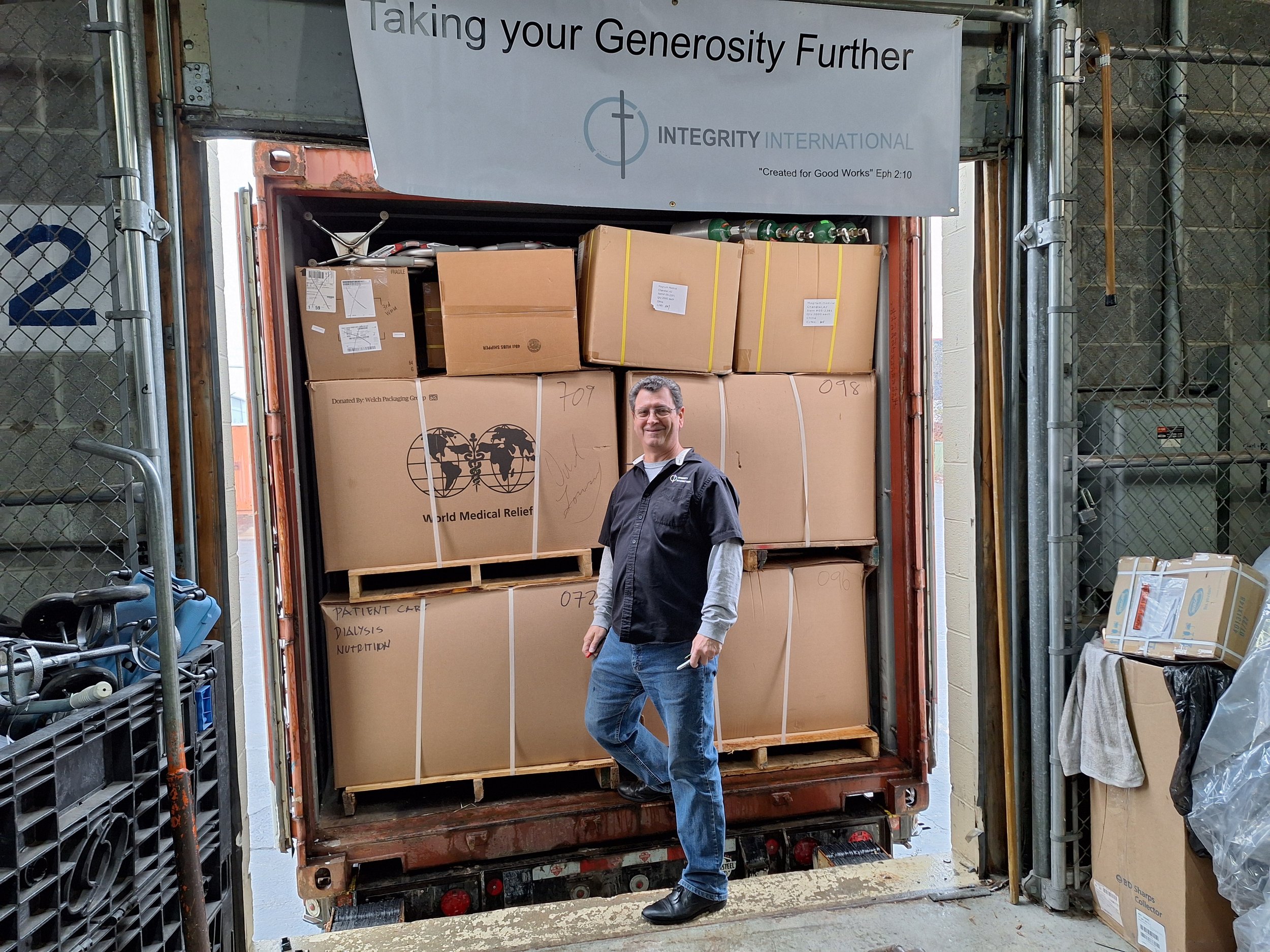 10th container of medical supplies