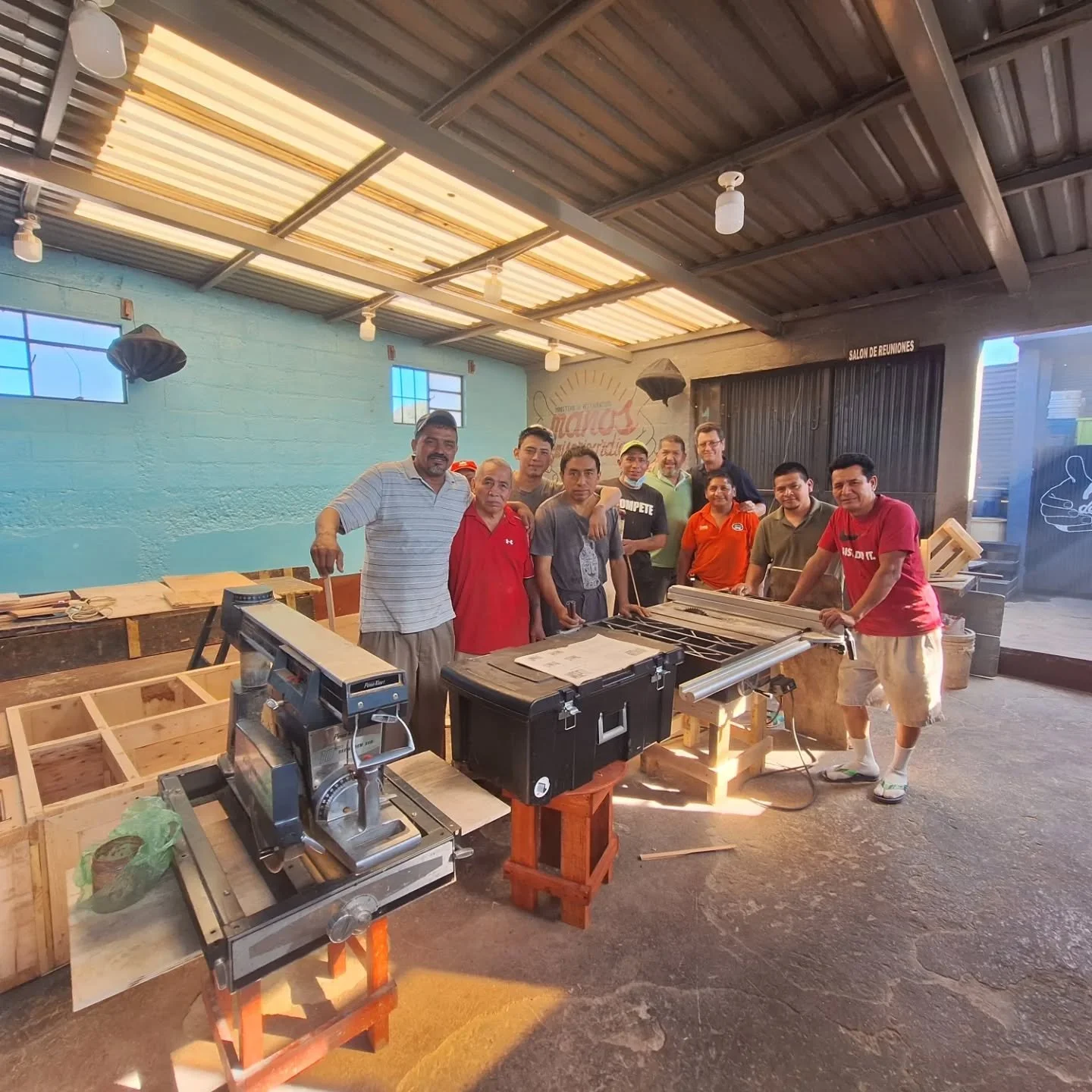 One of our excellent donors at Integrity International provided these saws to Hands of Mercy men's rehab center. Thanks also to Beeline for the assistance.