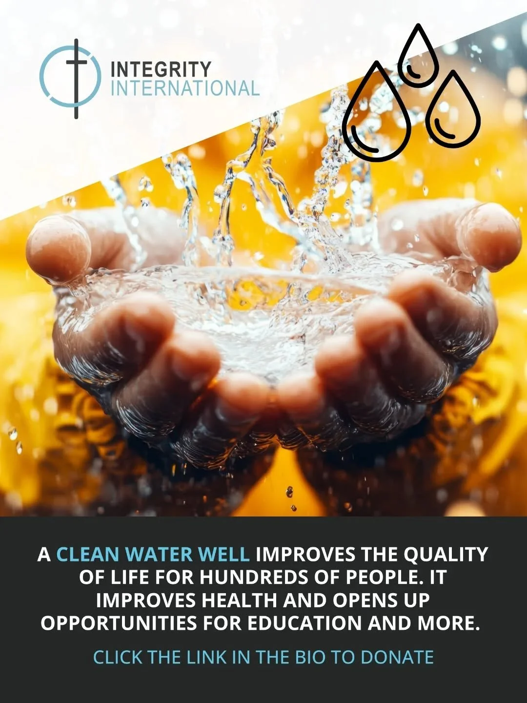 In 2026 we intend to drill 24 clean drinking water wells. With your help, even more.