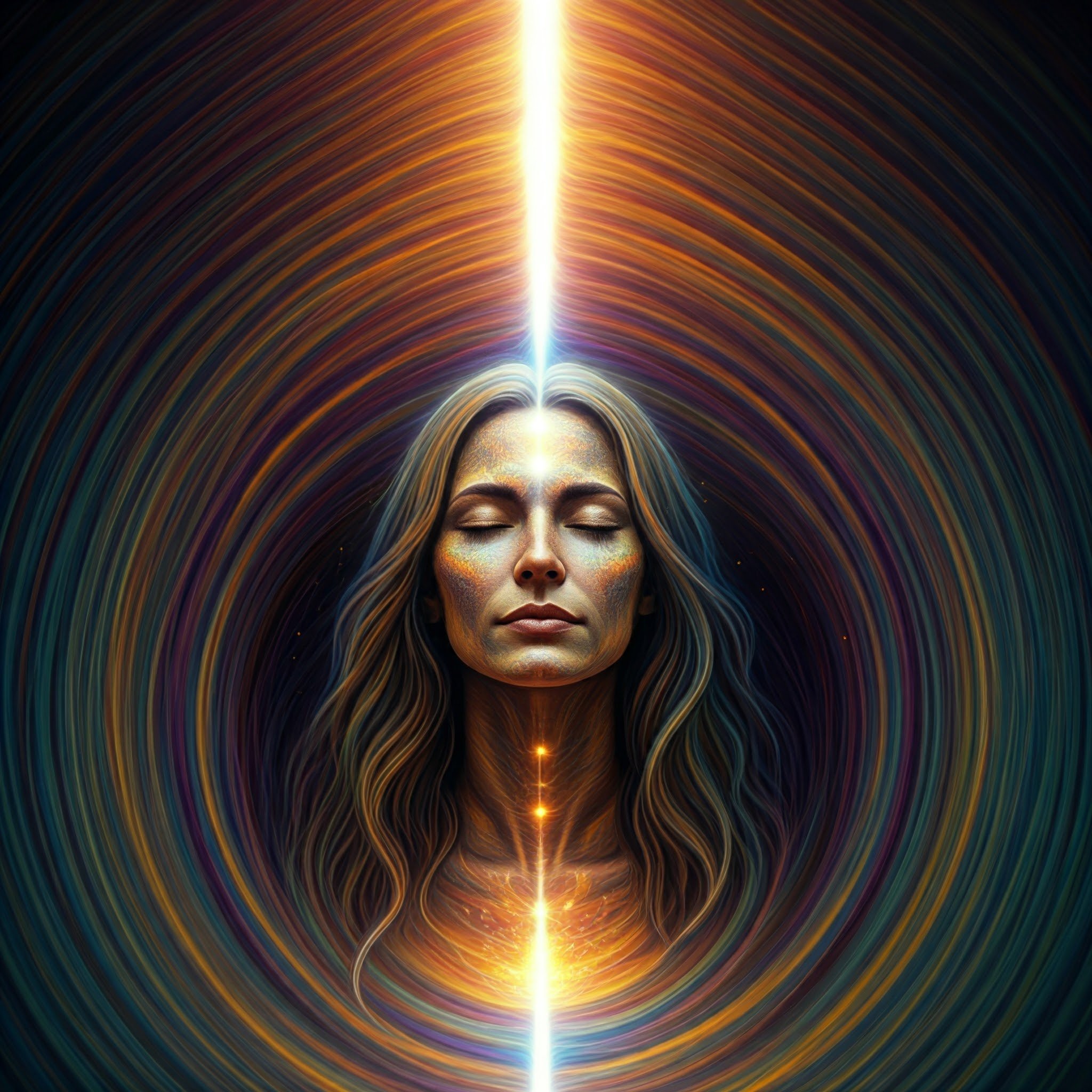 Symbol für Beyond Quantum Healing, das spirituelles Wachstum und multidimensionale Heilung darstellt.