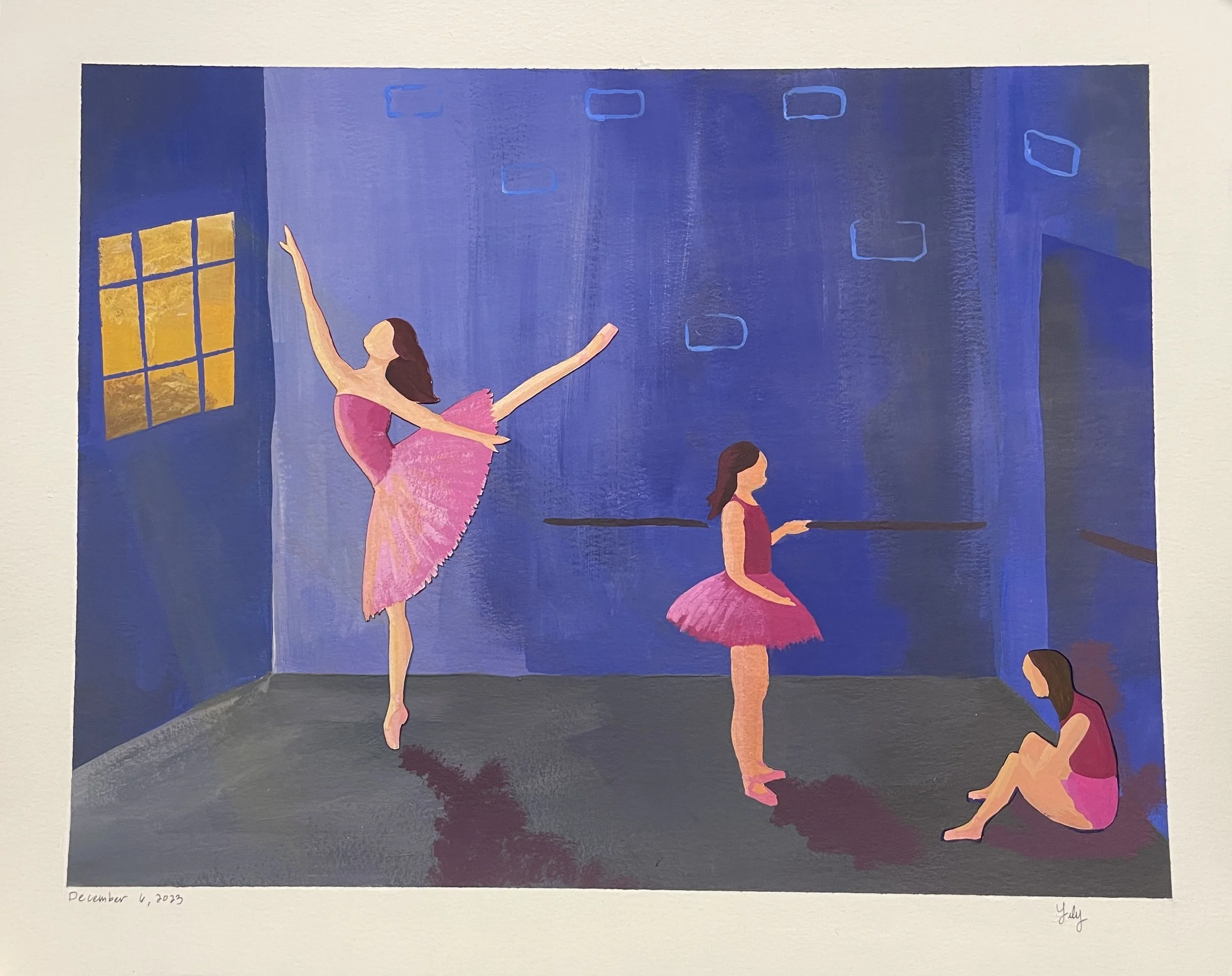 Inner Child (2023), acrylic gouache