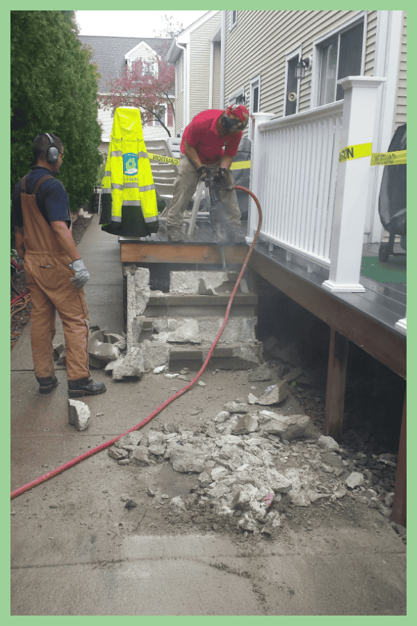 CPC workers creating a new deck for a property.