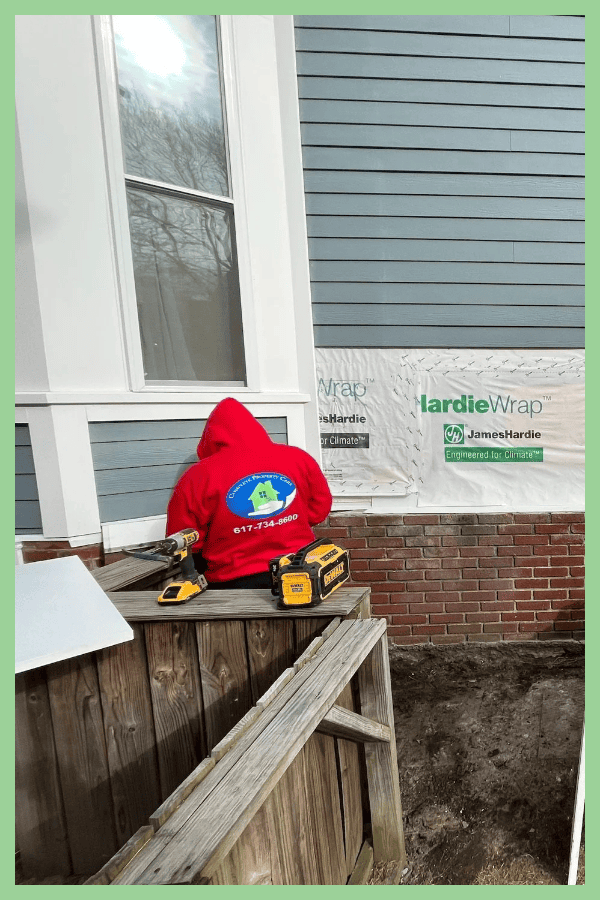 A Complete Property Care worker maintaining a website.