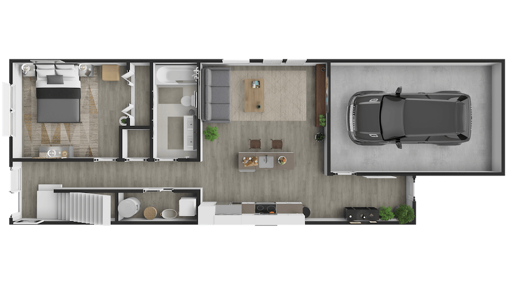 3 bedrrom house for rent downstairs with garage floor plan springfield Commercial Street