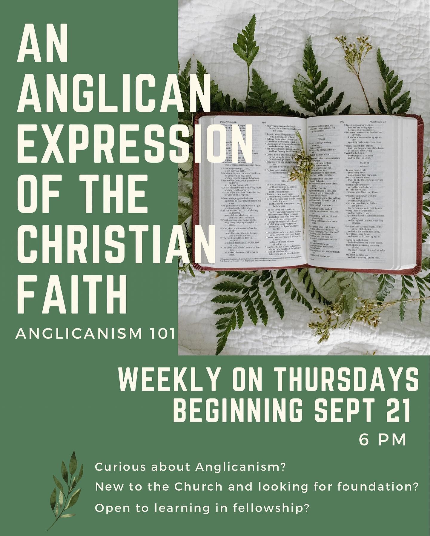 Our courses are still going strong! If you&rsquo;re at all interested in exploring Anglicanism, there is a wonderful group at St George&rsquo;s dedicated to learning in fellowship. 

All are welcome, soup provided.

#worship #anglicanchurch #mosaicof