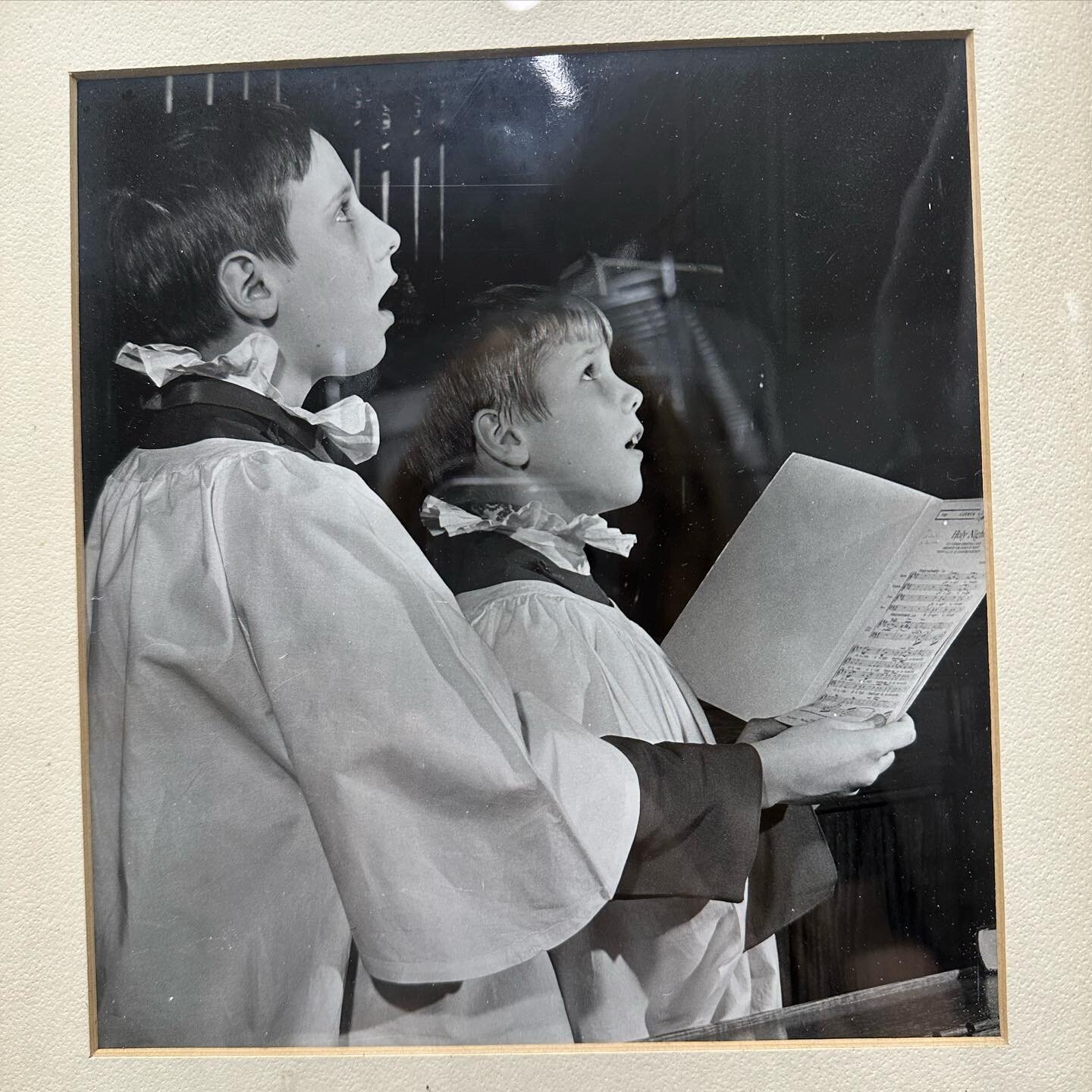 #ArchiveFriday Still looking for a Halloween costume? Why not go as a member of St George&rsquo;s Choir? All you need is a funky looking purple robe with a white sheet over top, an open book (bonus points if you have a hymn book), and a shocked look 