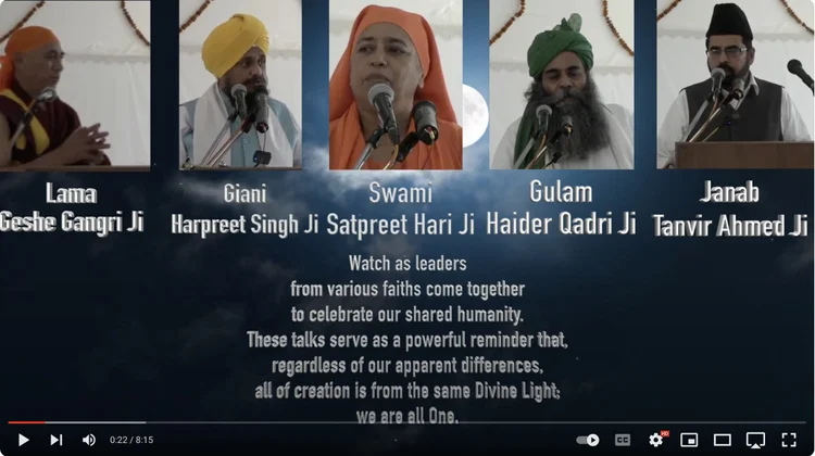 Interfaith event celebrating Oneness