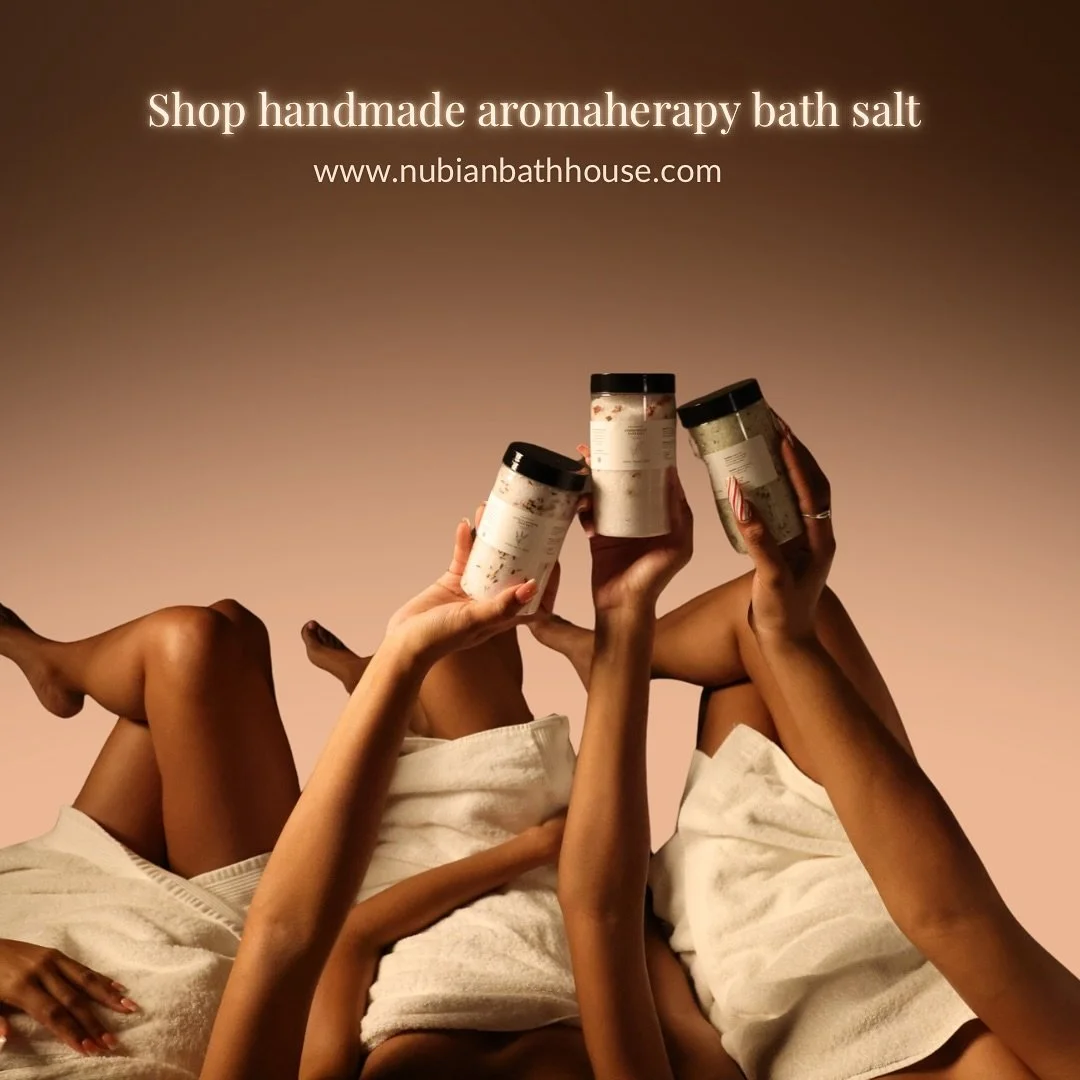 Indulge in the luxury of self-care with Nubian Bath House. You deserve it! ✨ #bathsalt #selfcare #aromatherapy