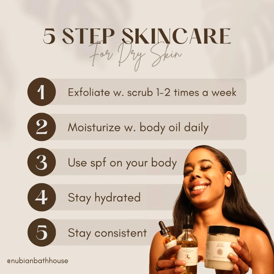 Check out our top selfcare tips to keep your glow going strong! ✨Because self-care isn&rsquo;t just a routine; it&rsquo;s a lifestyle. #NubianBathHouse #IndulgeInYou #WellnessTips