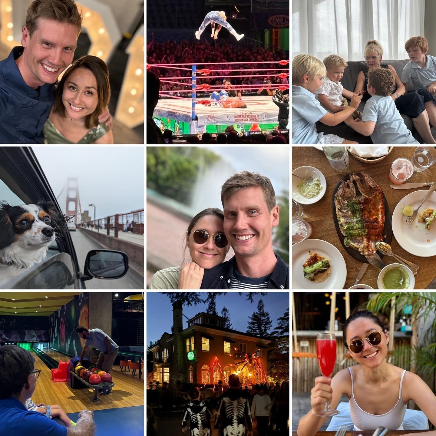 October 2024 in 9 photos | ❤️🌃🥰😎☀️🍻✈️🇲🇽🍁💨👰🏻&zwj;♀️💍🌮🍨🤼&zwj;♂️🎃👻