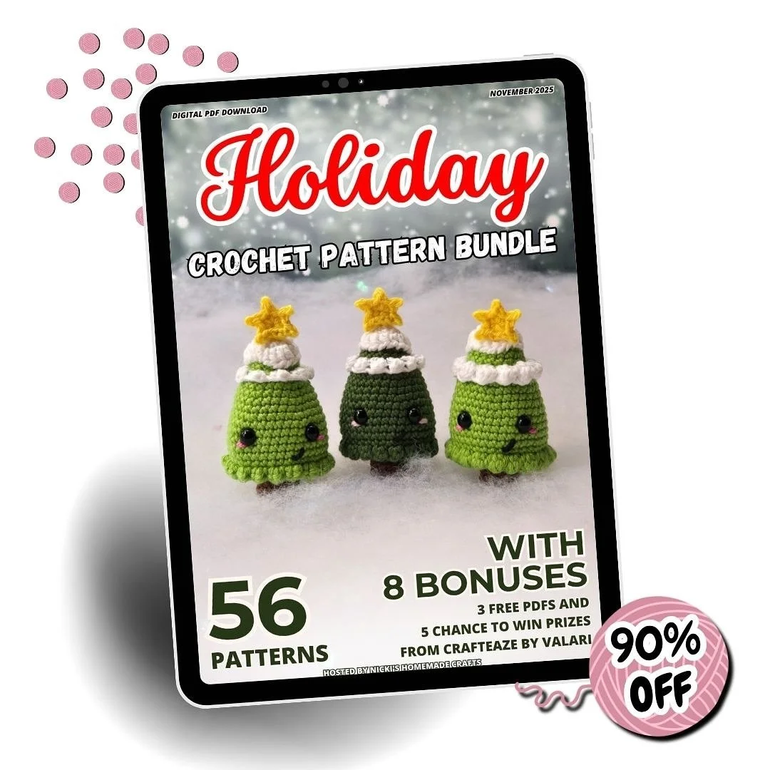 🍂 It&rsquo;s hard to believe Halloween has come and gone. Now it&rsquo;s already time to think about Christmas! How was your Halloween?! Did you get any good candy?

🎄 I&rsquo;m super excited to be part of the Holiday Crochet Pattern Bundle organiz