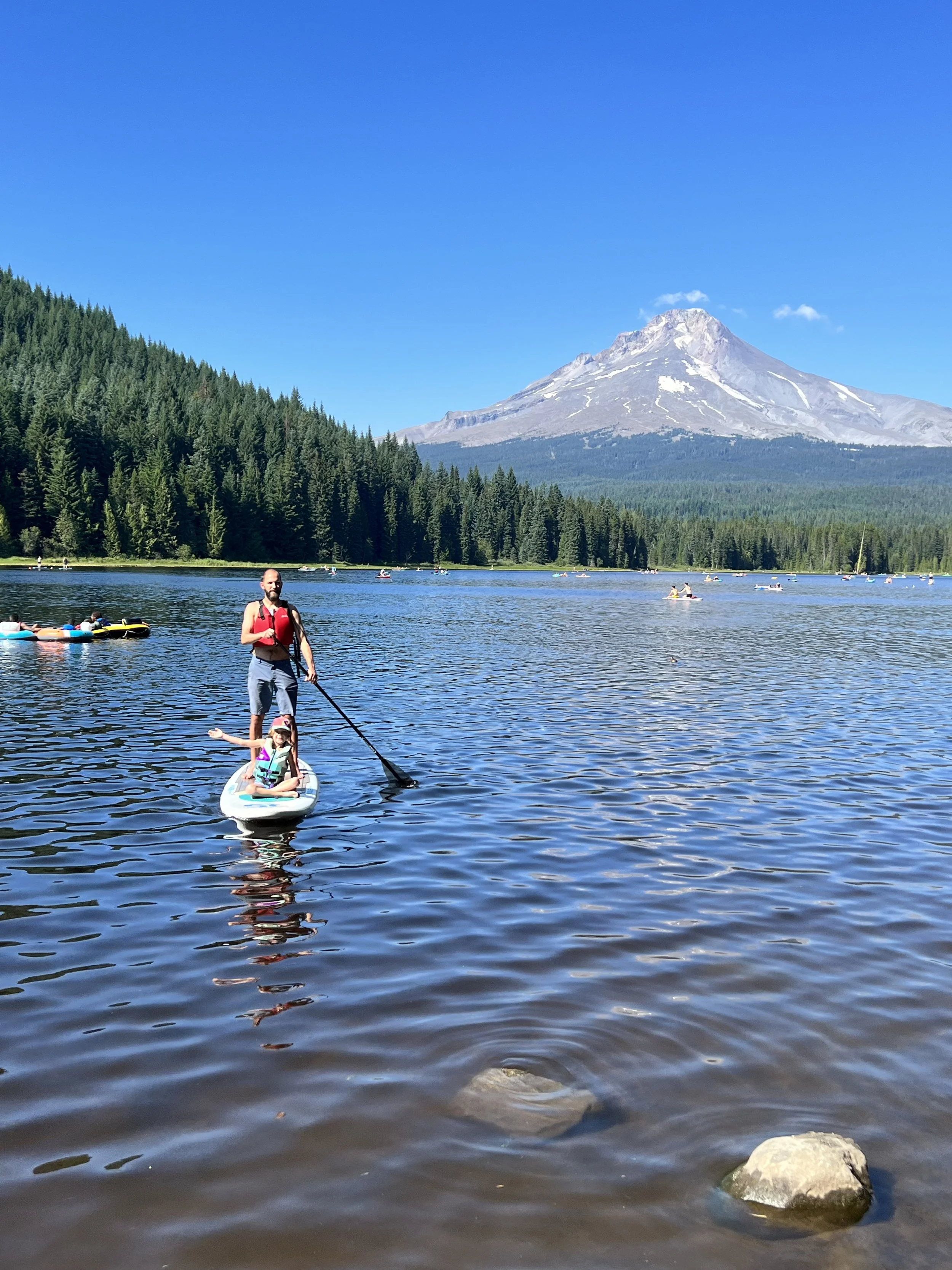 Paddle Board at Trillium Lake Mt Hood Alpine Chalet.jpeg