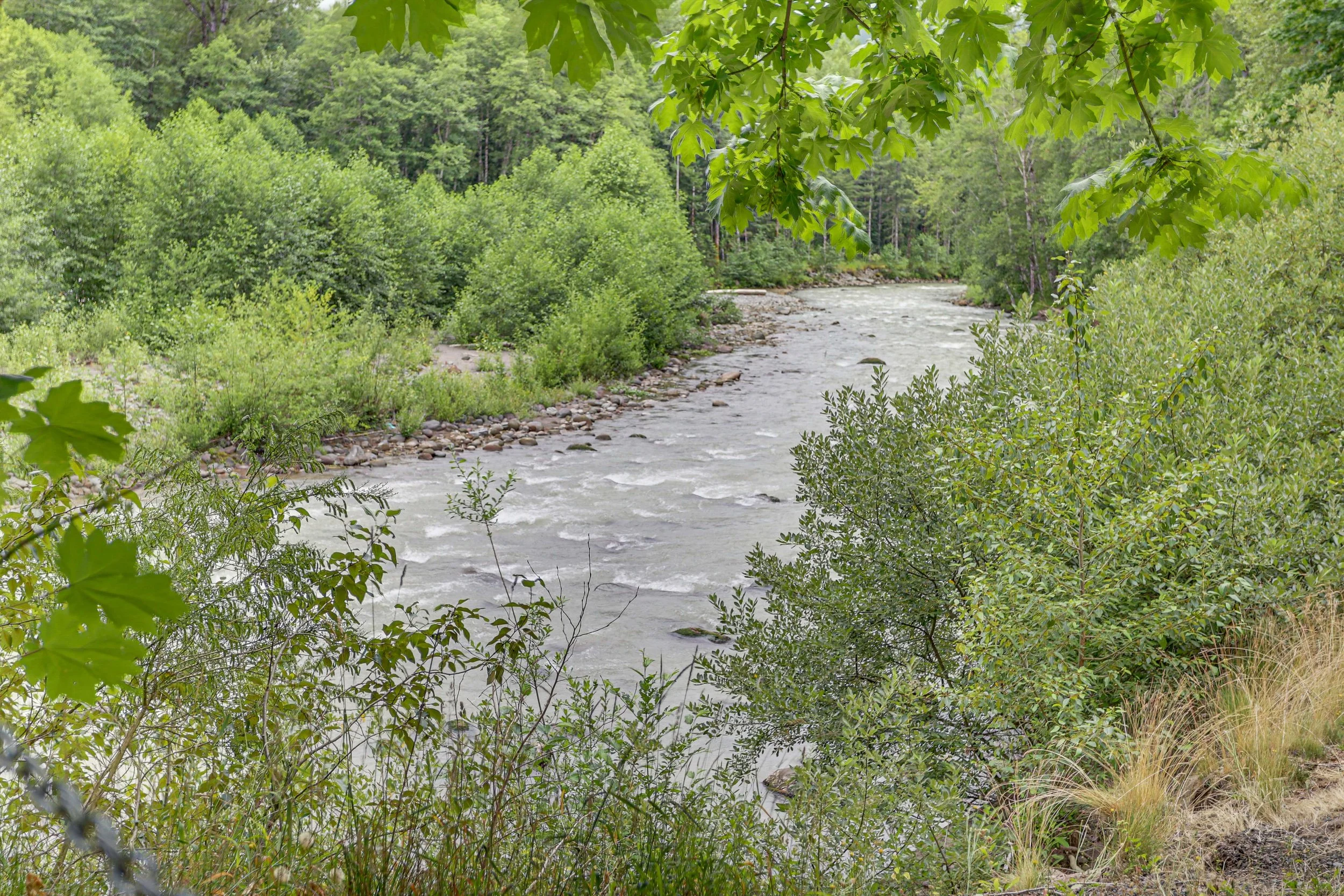 The Sandy River is steps away from the Mount Hood Alpine Chalet. Visit for a nature walk or find one of its perfect (if you like cold) swimming holes listed in our Guidebook.