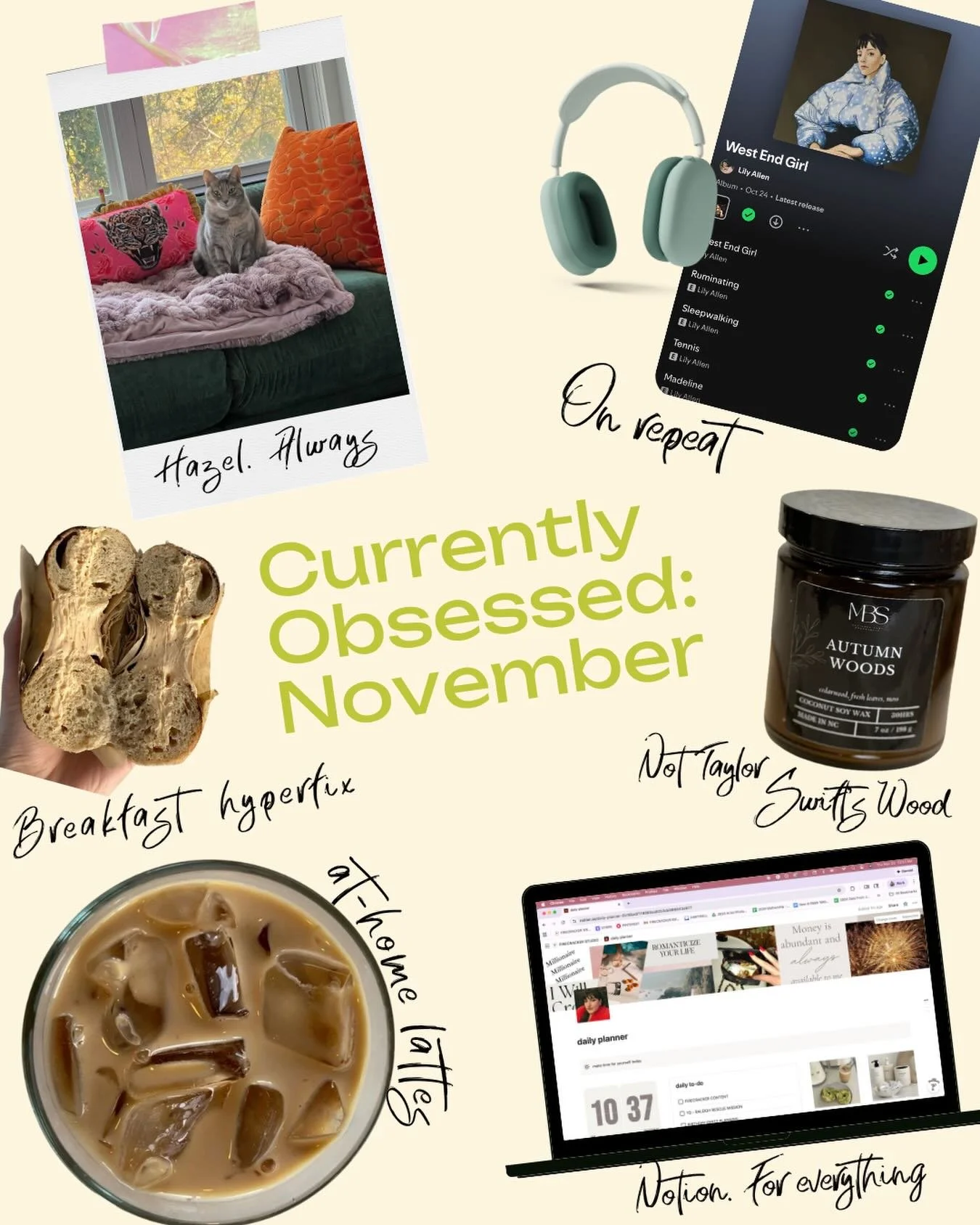 It&rsquo;s officially that cozy time of year where I&rsquo;m leaning into all the things making life a little sweeter (and more caffeinated). Here&rsquo;s what&rsquo;s living rent-free in my brain this month:

☕ the only reason to get out of bed &nda